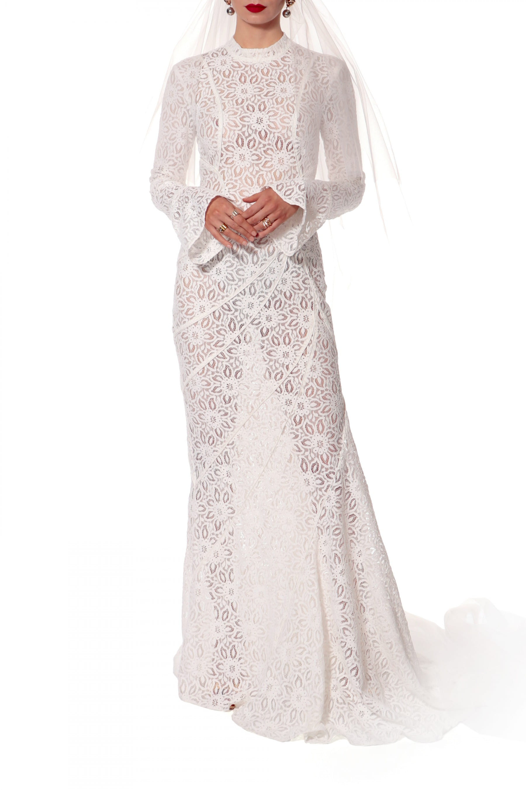 Dress Cameron Off White made by HALEWSKI