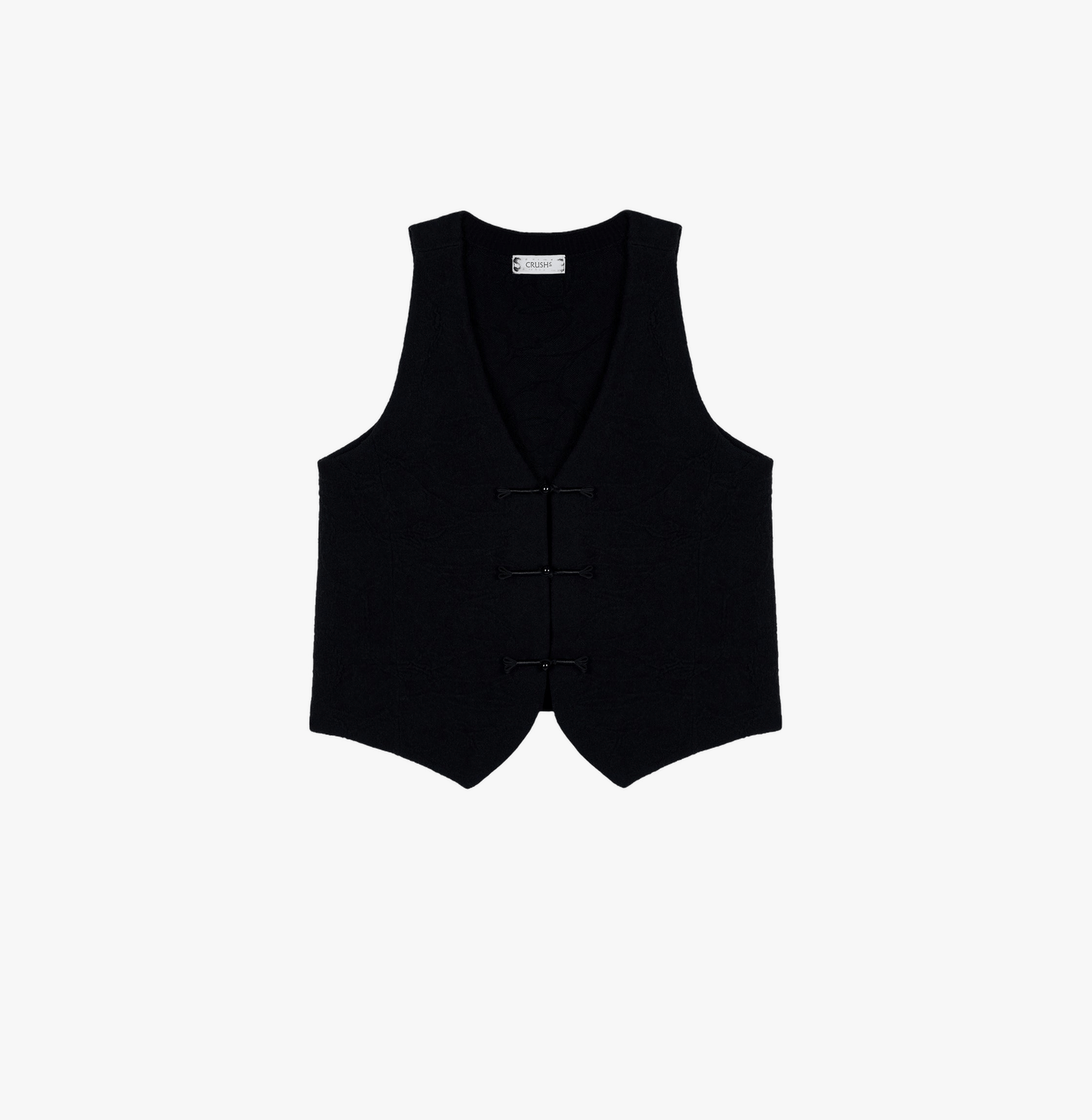 CHINESE STYLE FLORAL TEXTURED WAISTCOAT made by CRUSH Collection