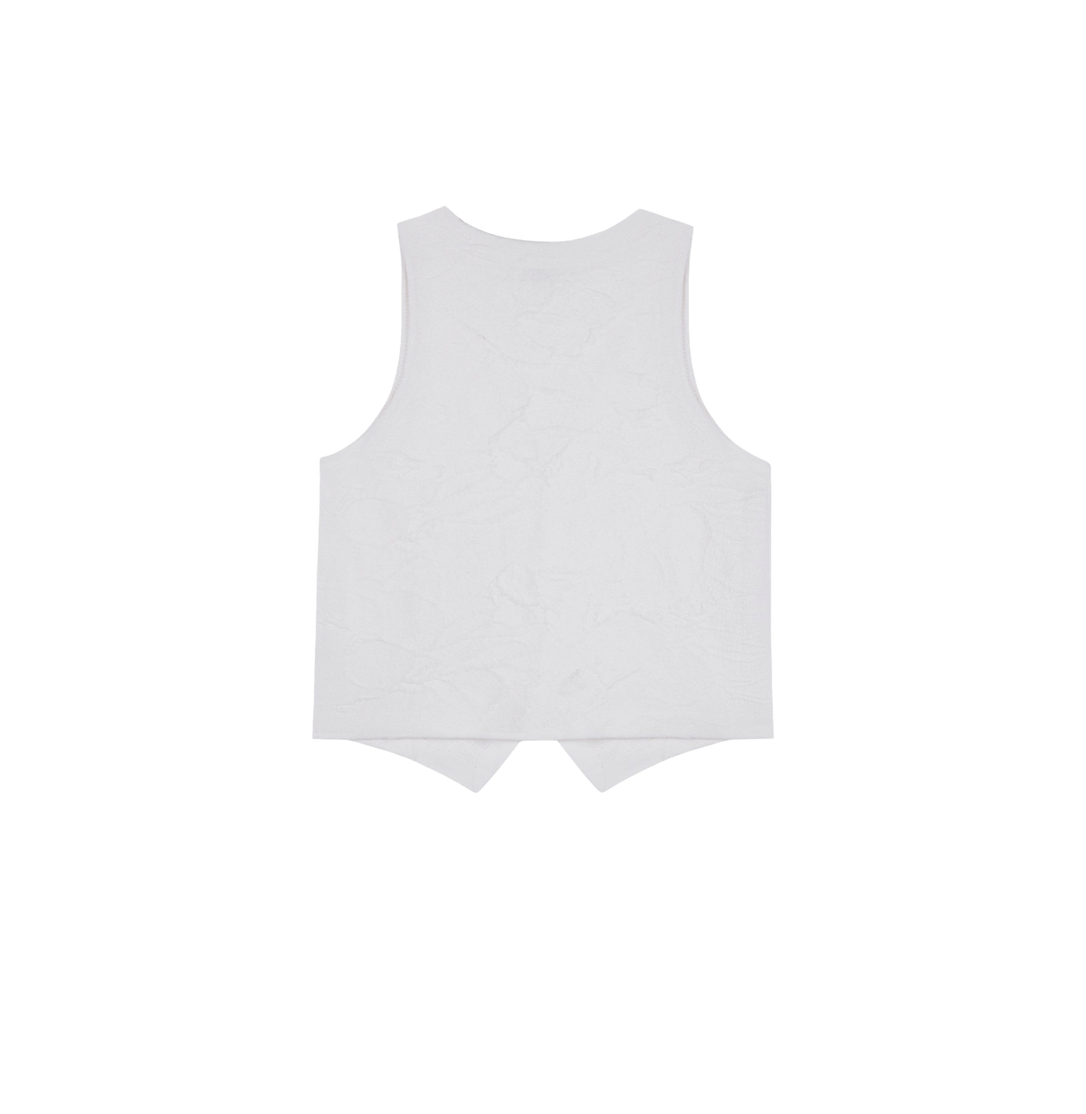 CHINESE STYLE FLORAL TEXTURED WAISTCOAT made by CRUSH Collection