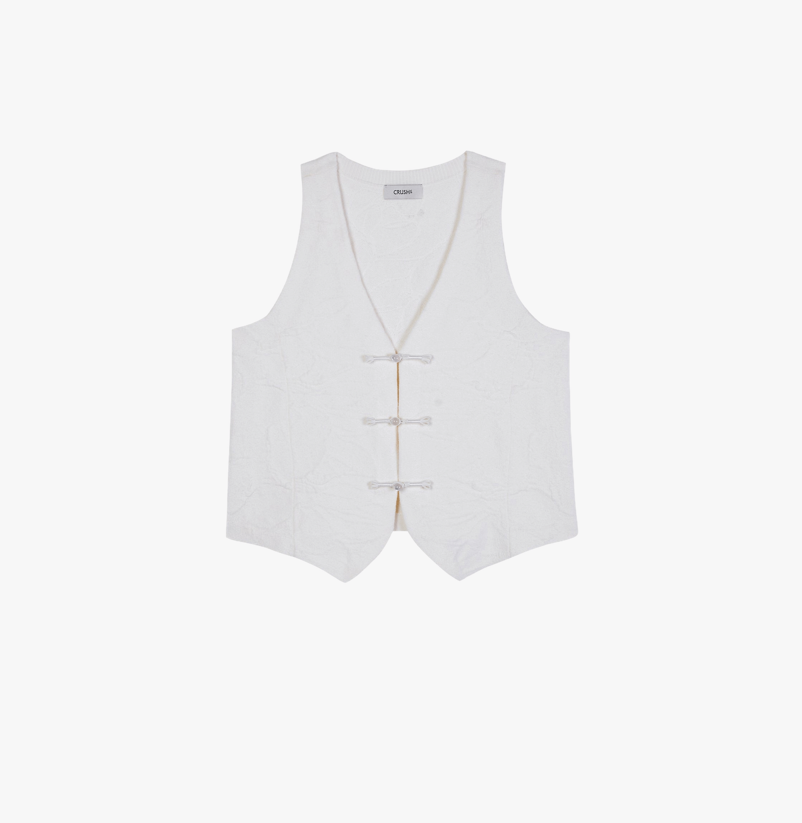 CHINESE STYLE FLORAL TEXTURED WAISTCOAT made by CRUSH Collection