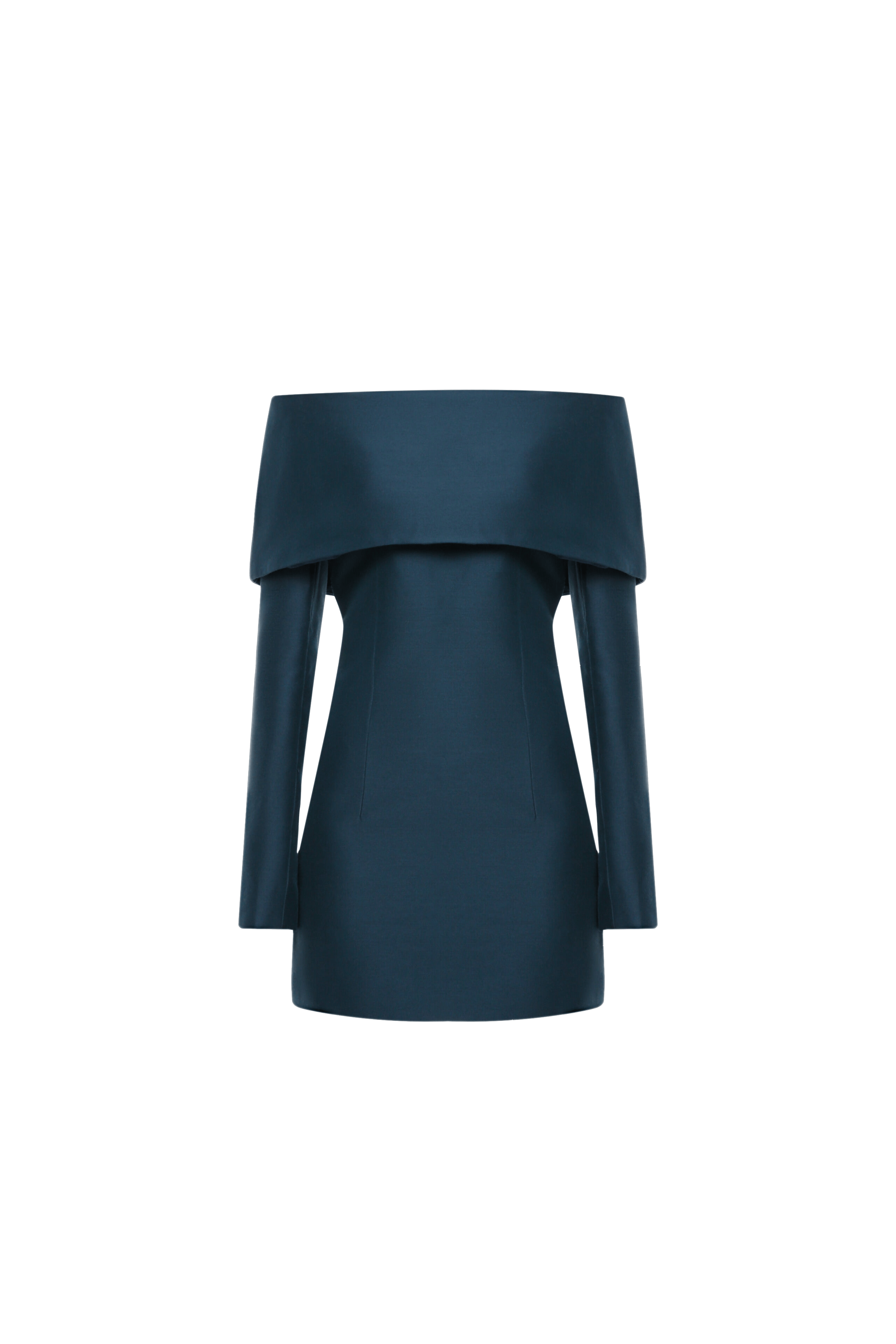 Large fold-down collar dress made by A.M.G