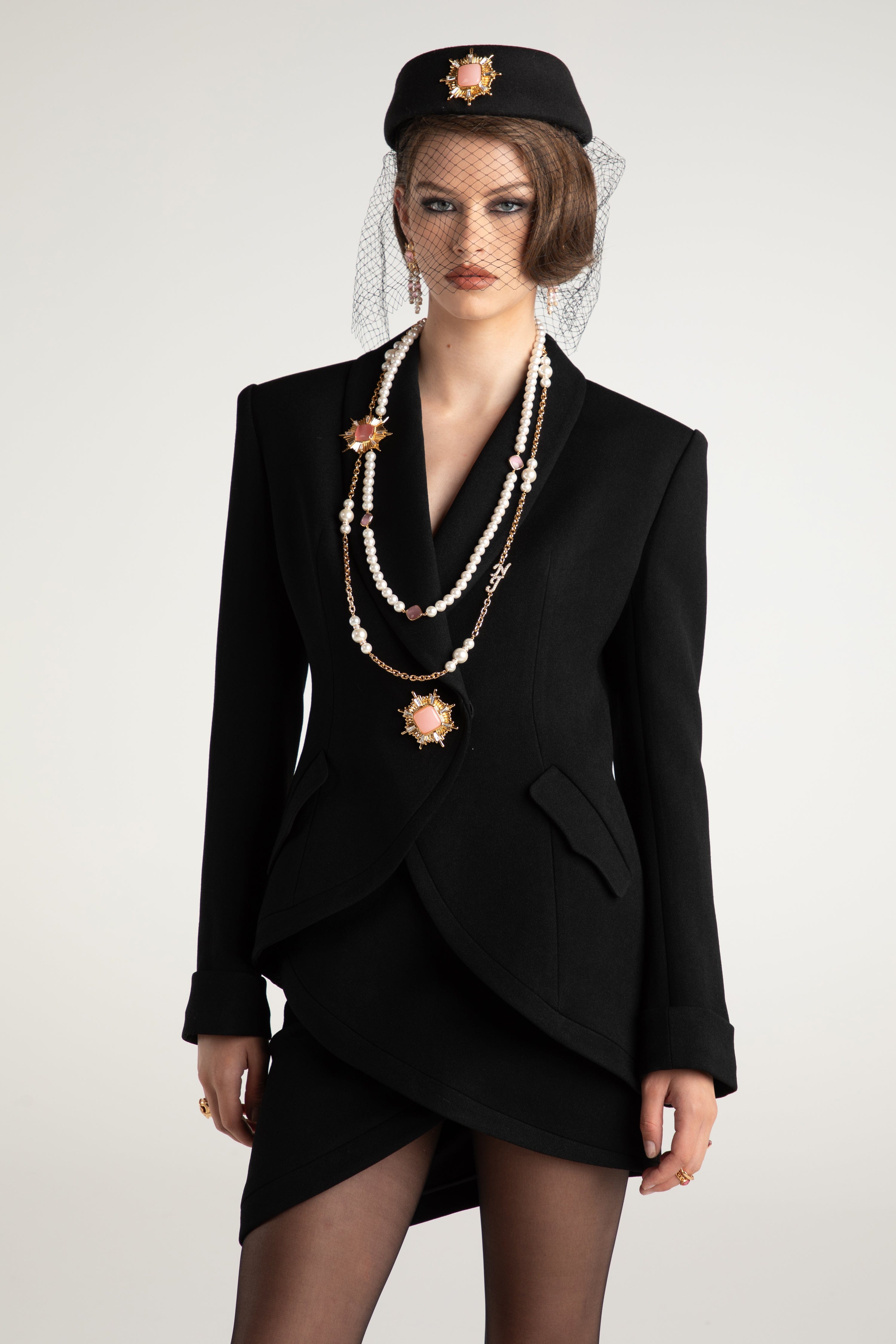Brooke Suit Jacket (Black) in Black made by Nana Jacqueline