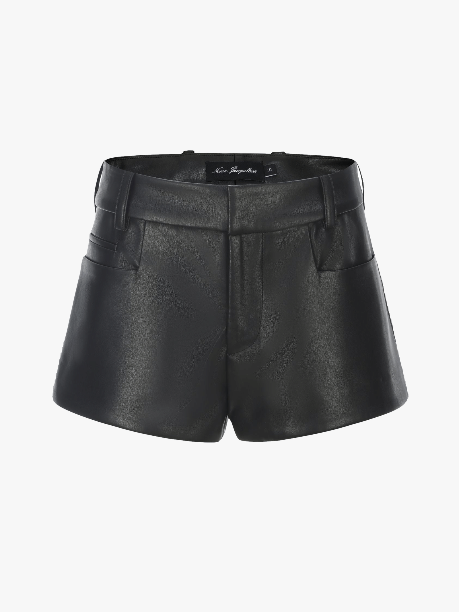 Victoria Leather Shorts in Black made by Nana Jacqueline
