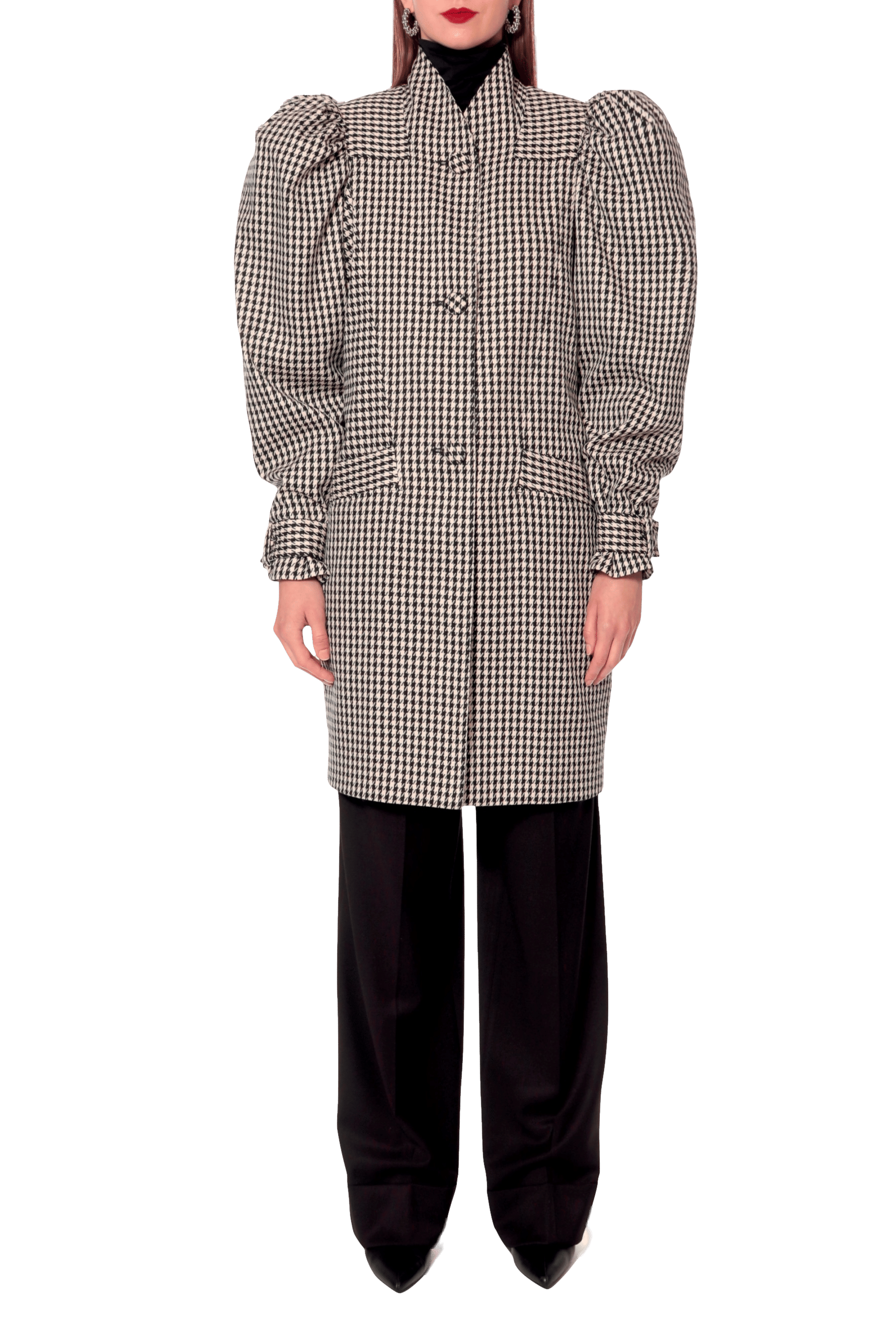 Coat Marion Très Chic in Multi color made by HALEWSKI