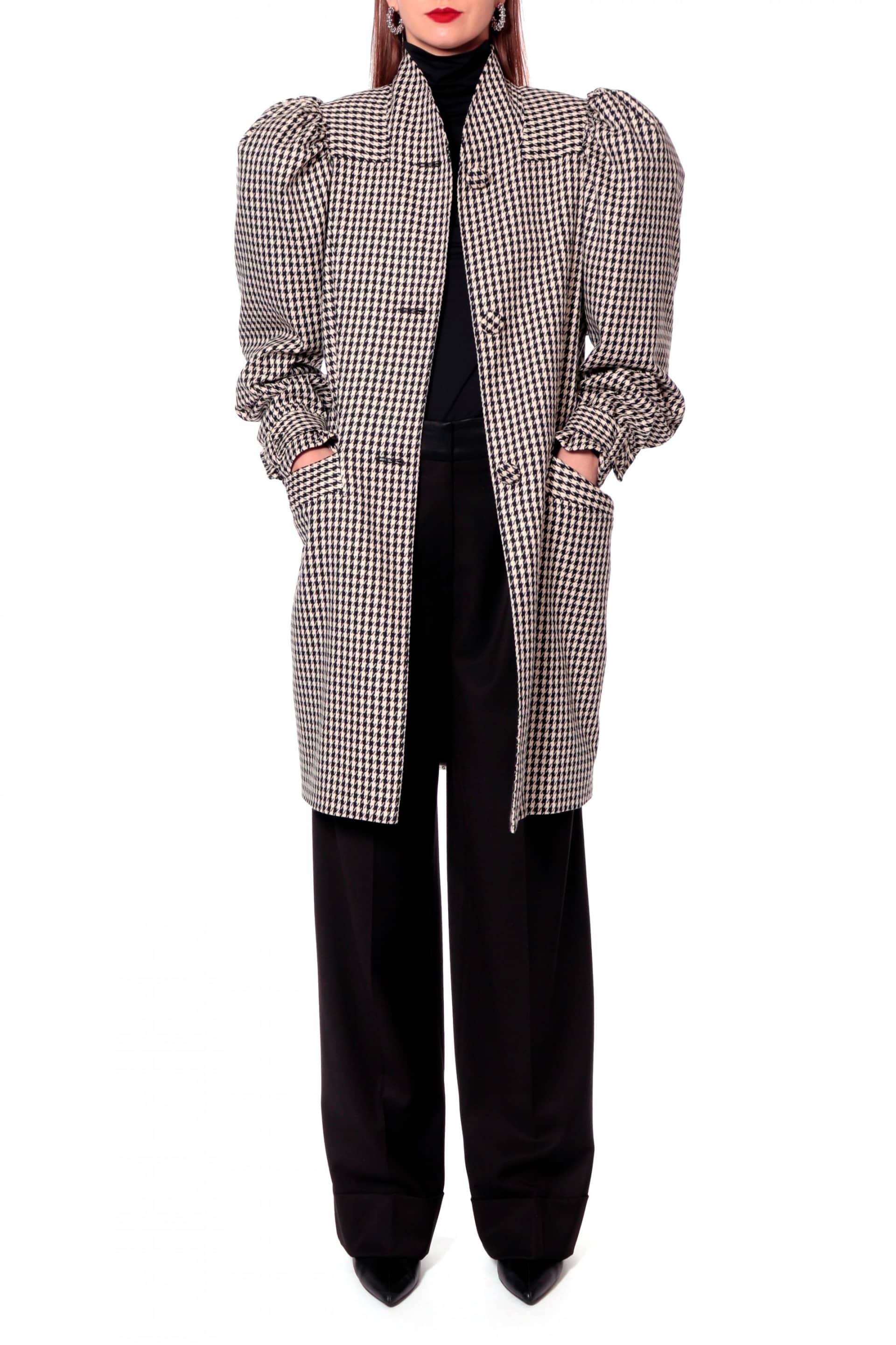 Coat Marion Très Chic in Multi color made by HALEWSKI