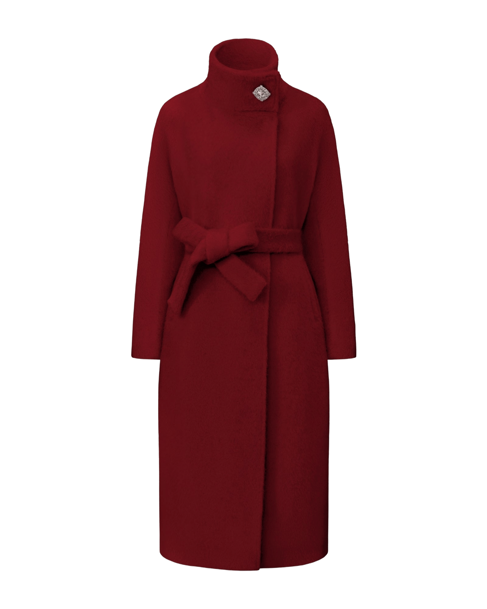 Audrey Long Coat (Red) made by Nana Jacqueline
