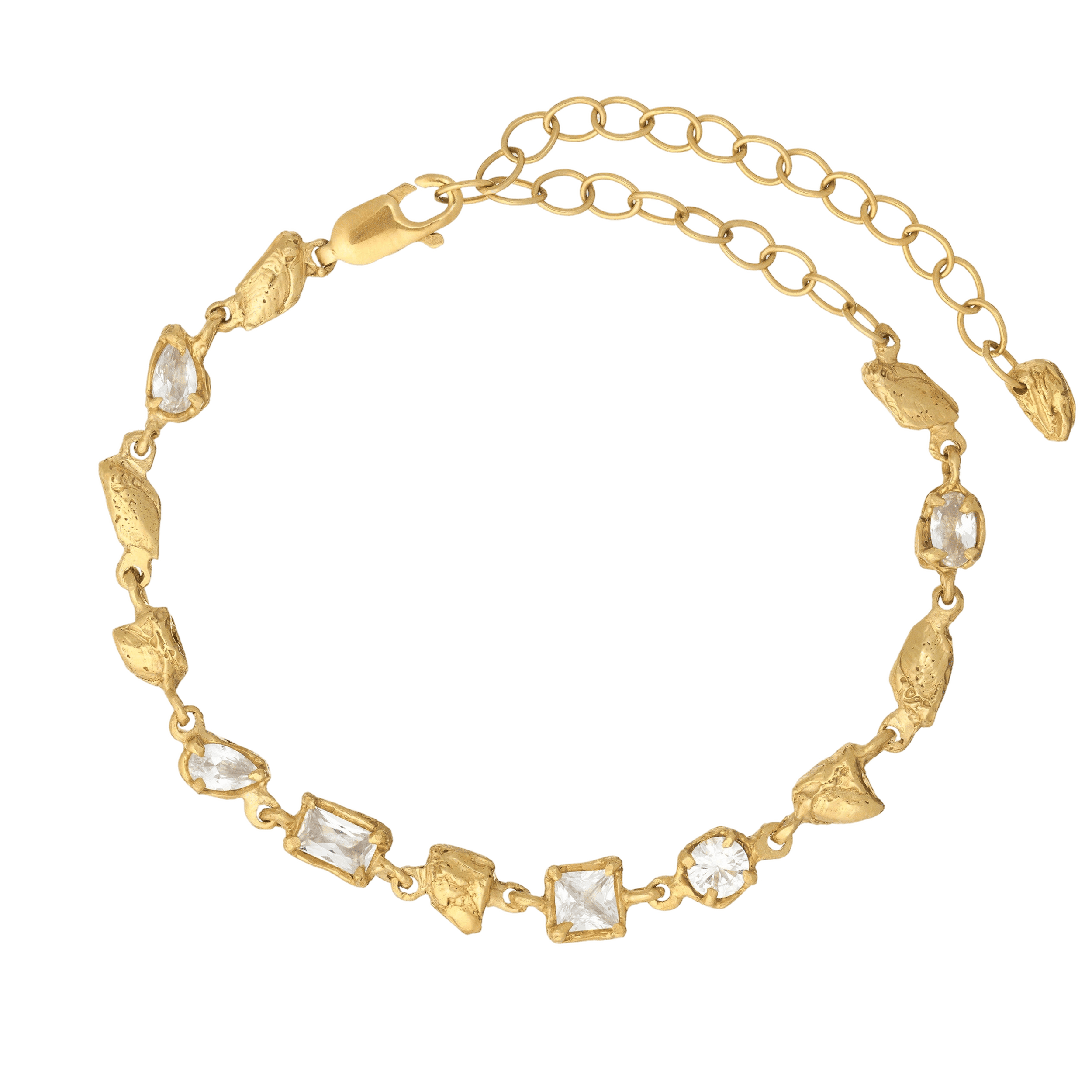 Ara White Sapphire Bracelet made by Loveness Lee