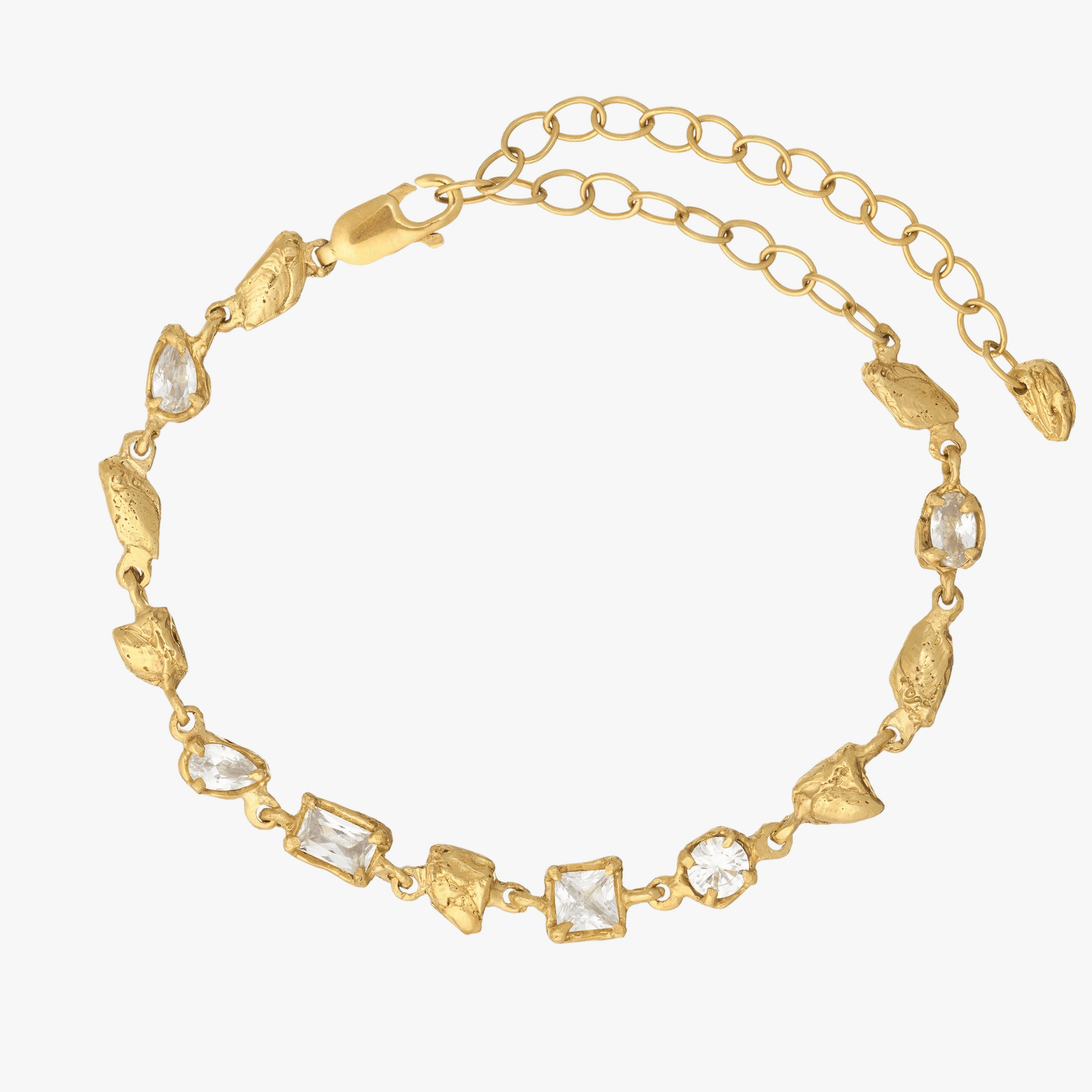 Ara White Sapphire Bracelet made by Loveness Lee