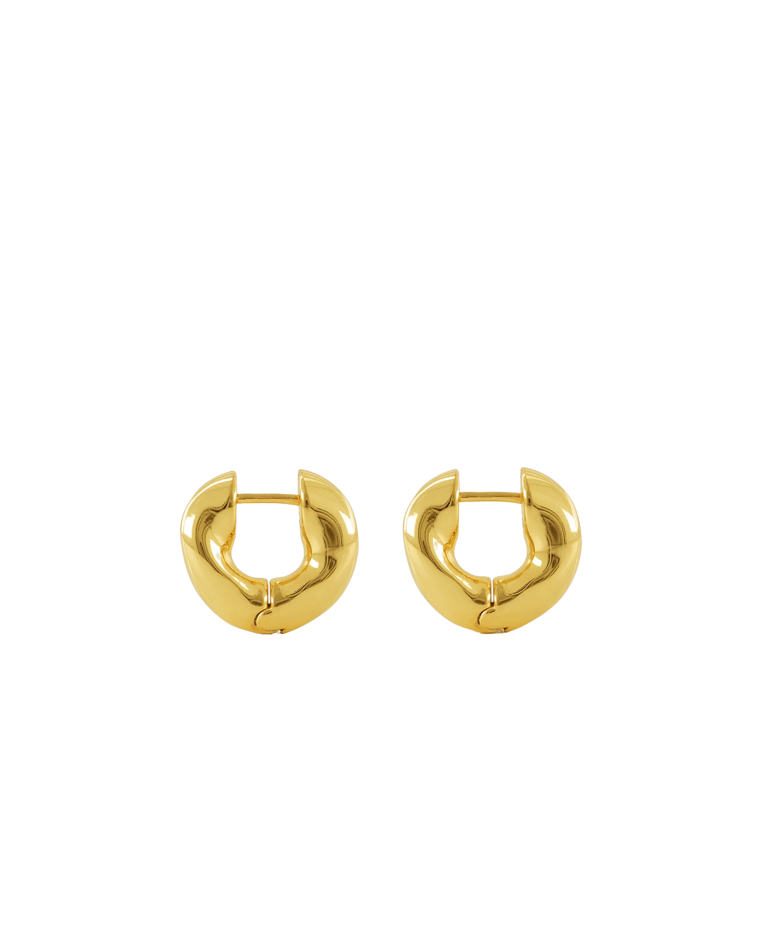 The Huggie Earrings - Gold made by ESSEN