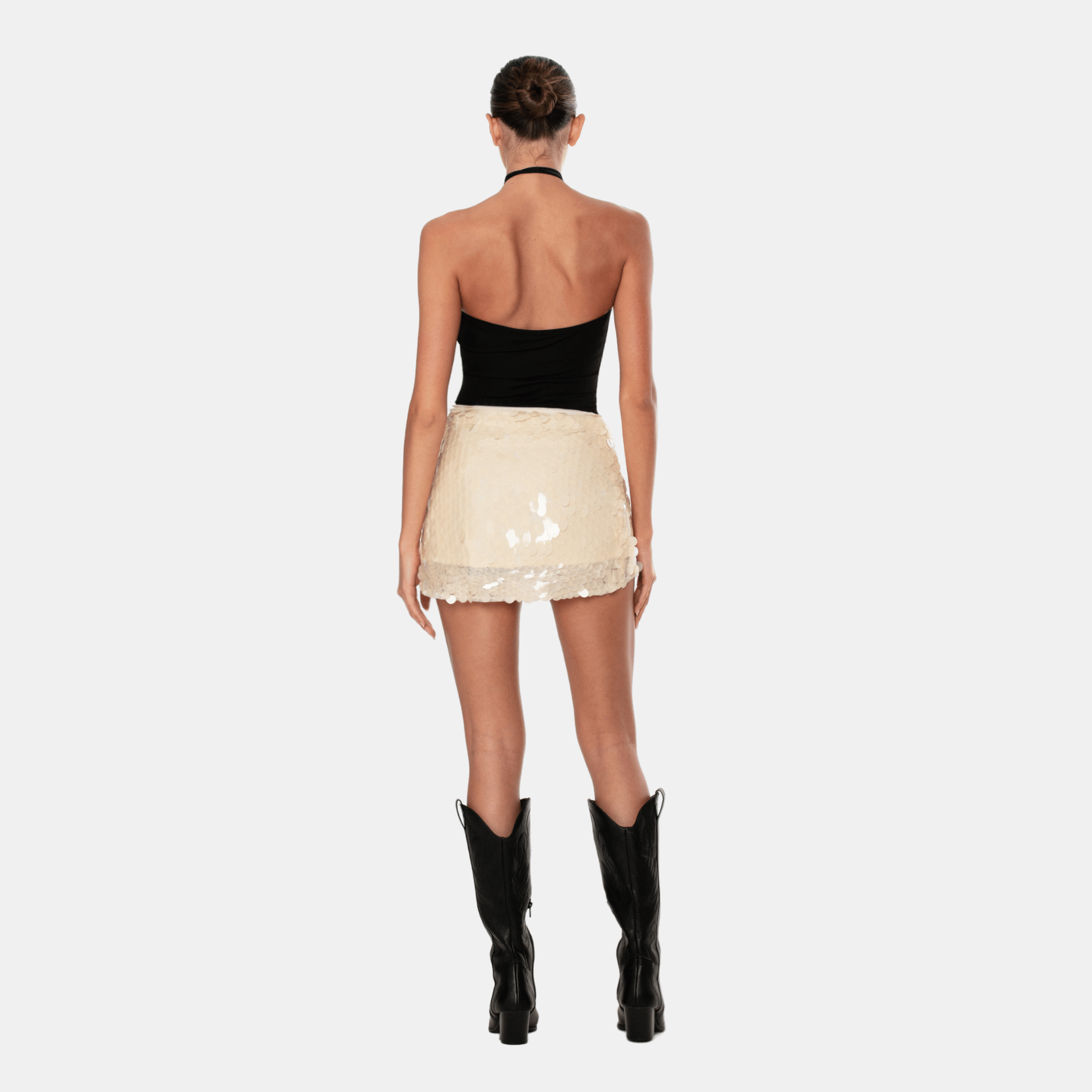 PLUTO Sequin Mini Skirt made by OW Collection