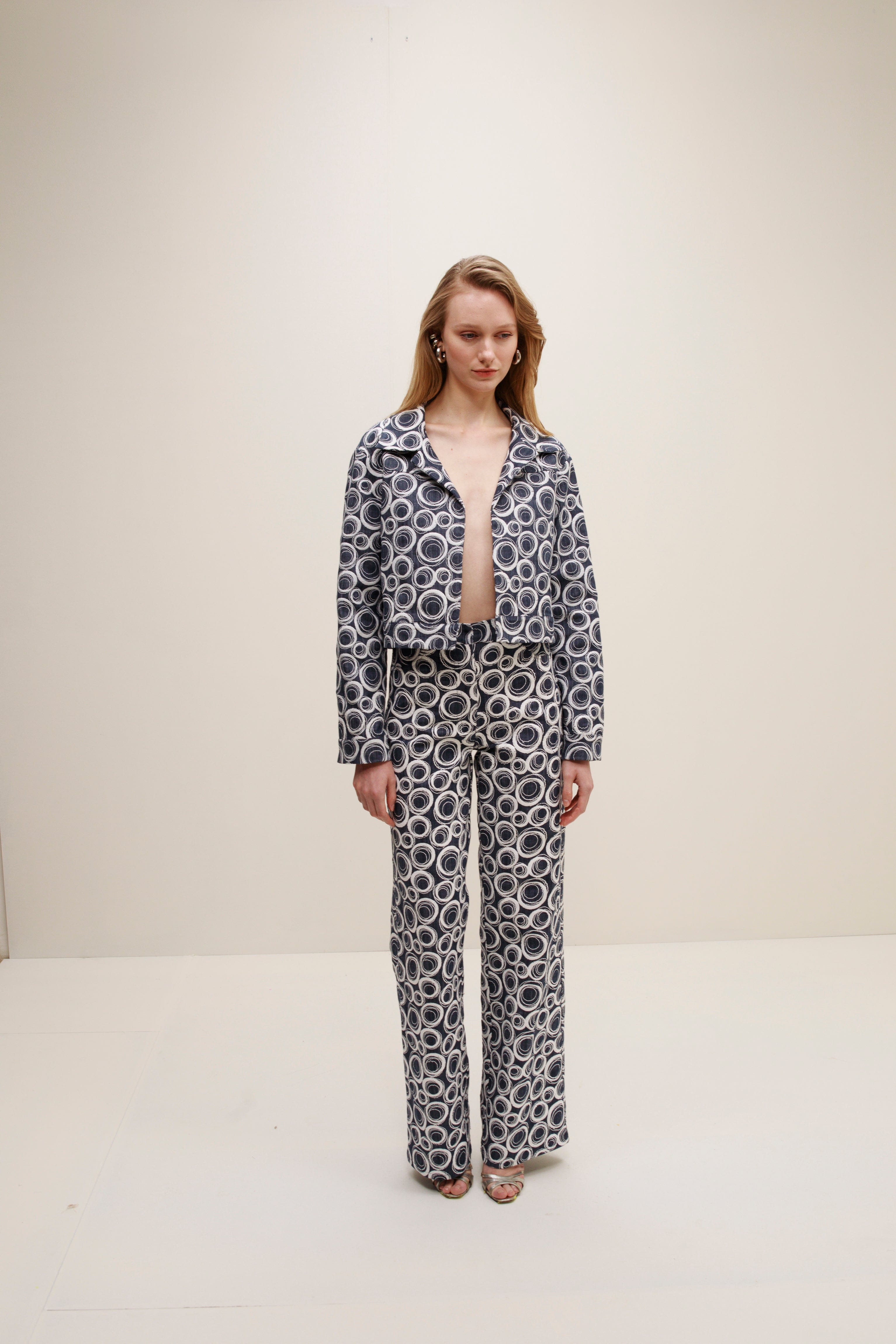 Baccio Straight Pants made by Francesca Miranda