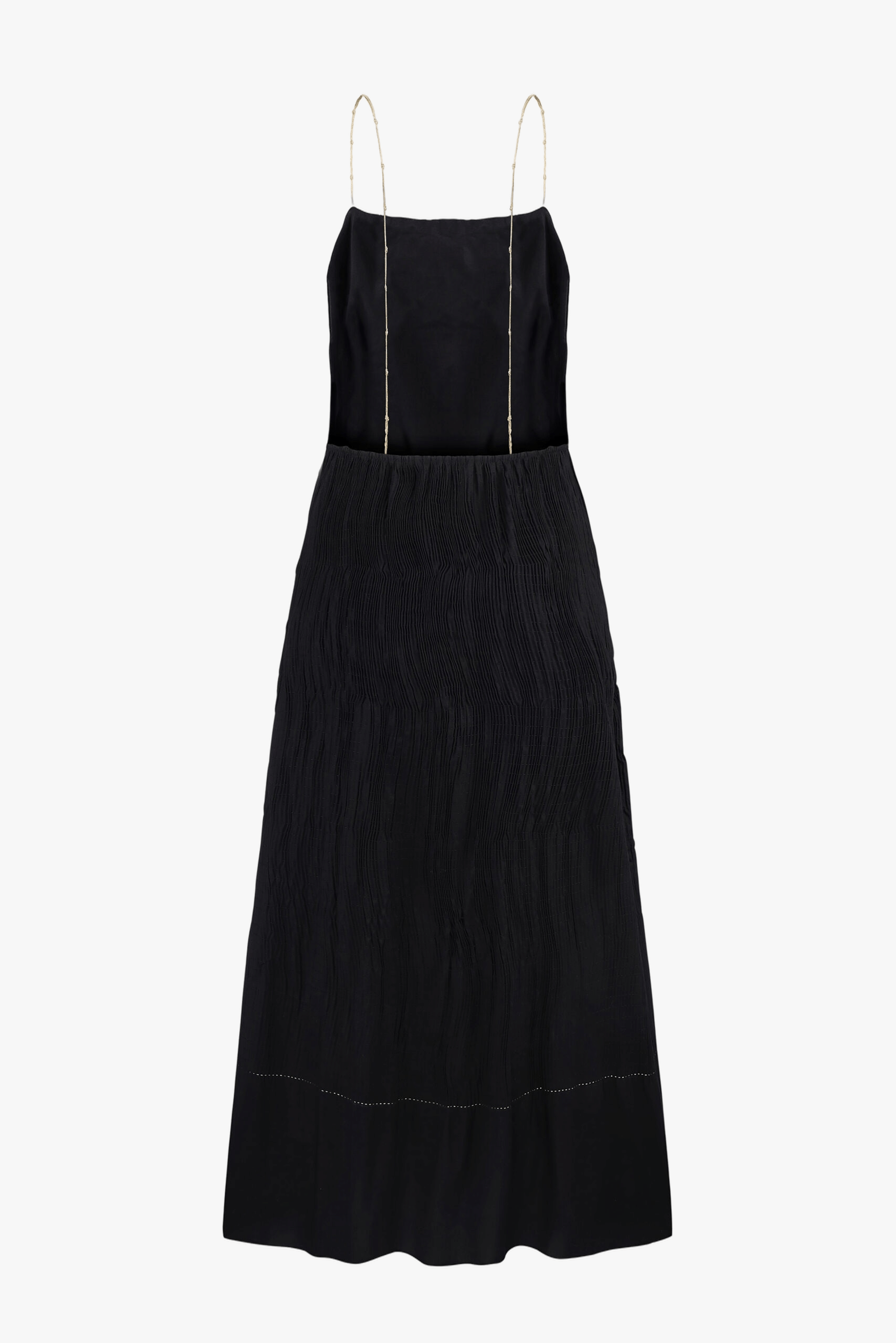 HANDMADE DRESS WITH GOLD KNOTS made by DELEGAN Clothes