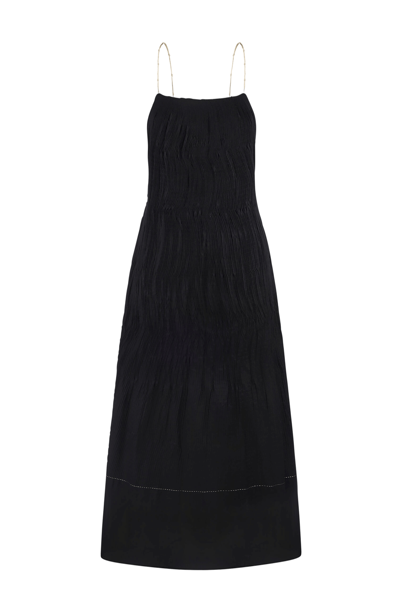 HANDMADE DRESS WITH GOLD KNOTS made by DELEGAN Clothes