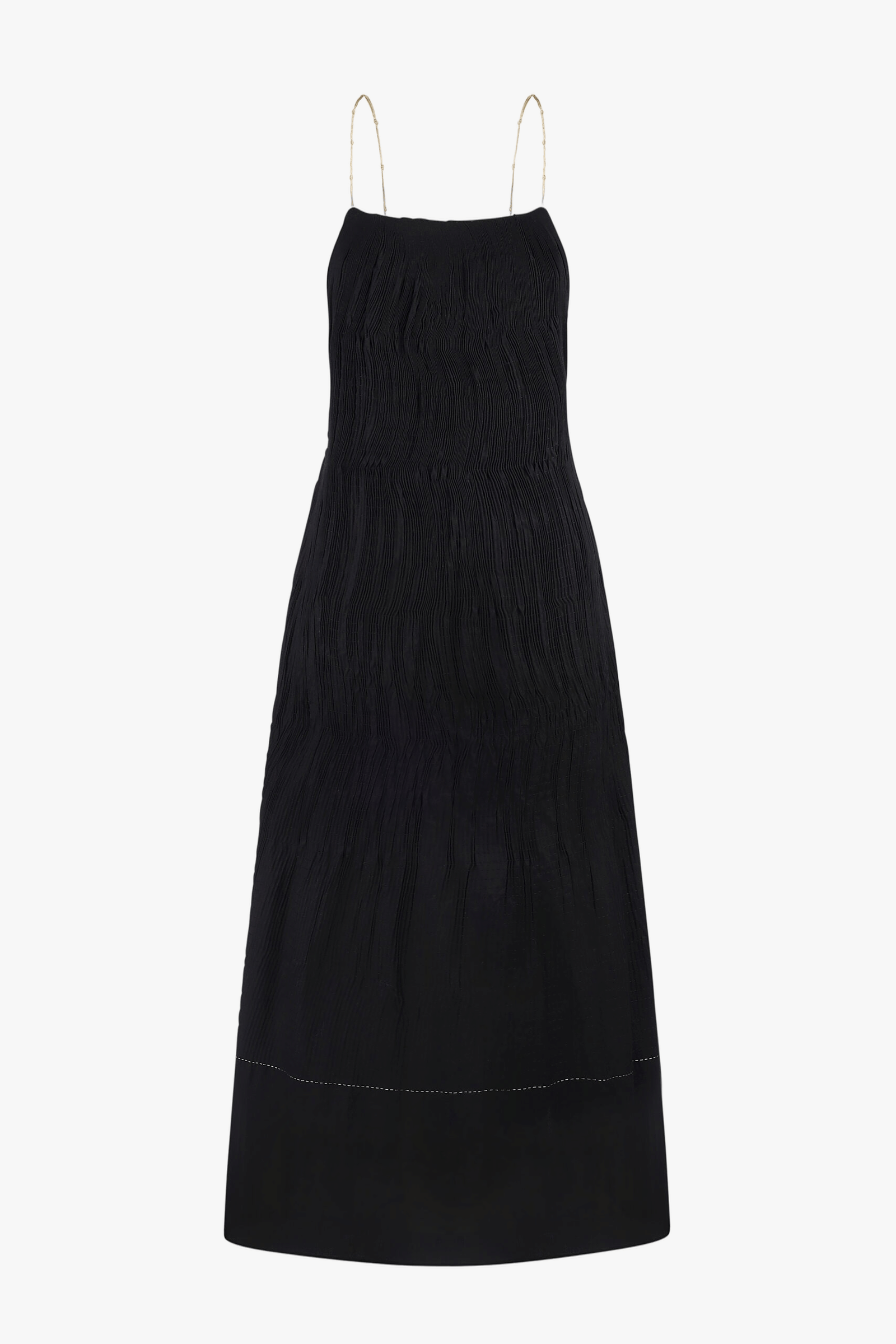 HANDMADE DRESS WITH GOLD KNOTS made by DELEGAN Clothes