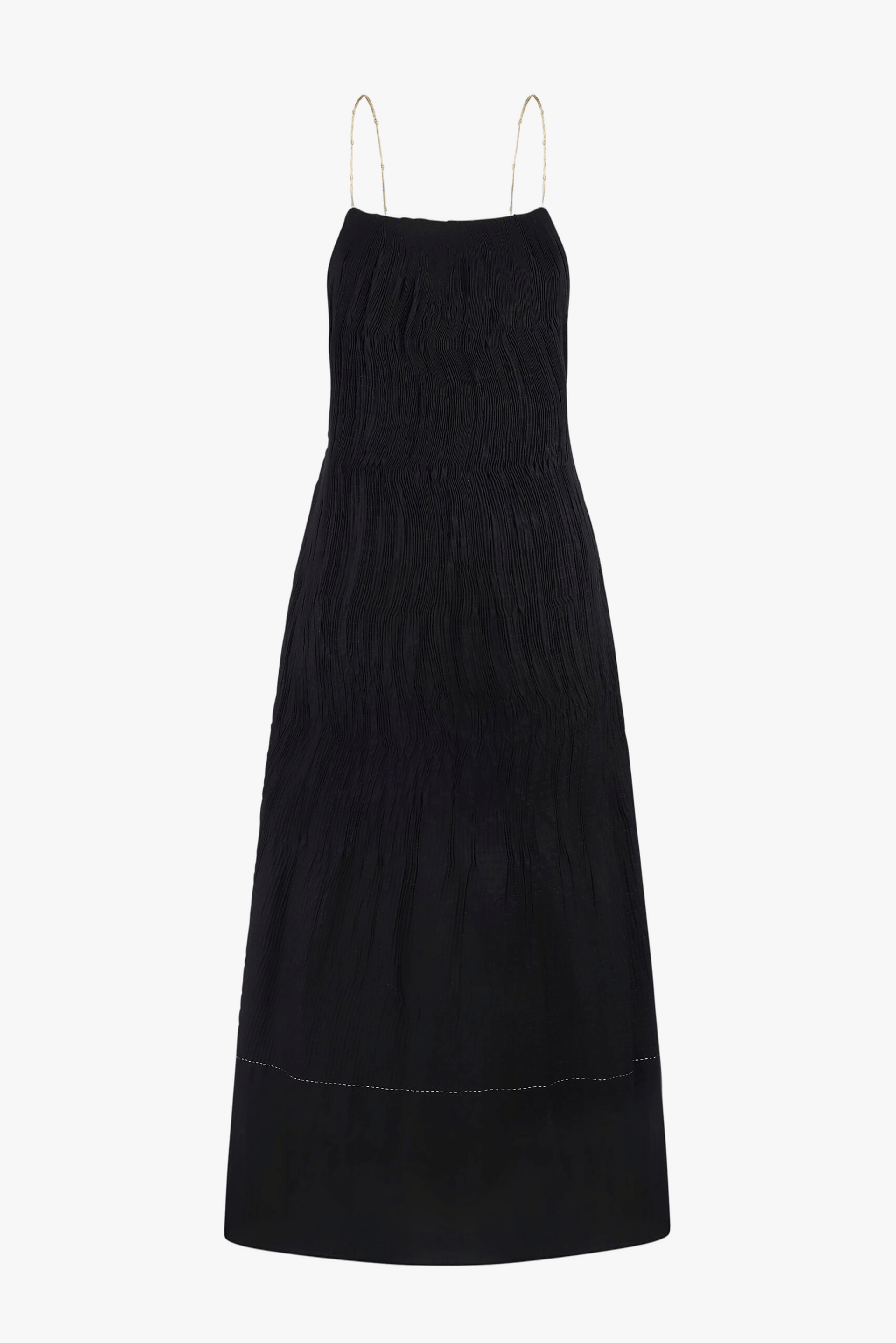 HANDMADE DRESS WITH GOLD KNOTS made by DELEGAN Clothes