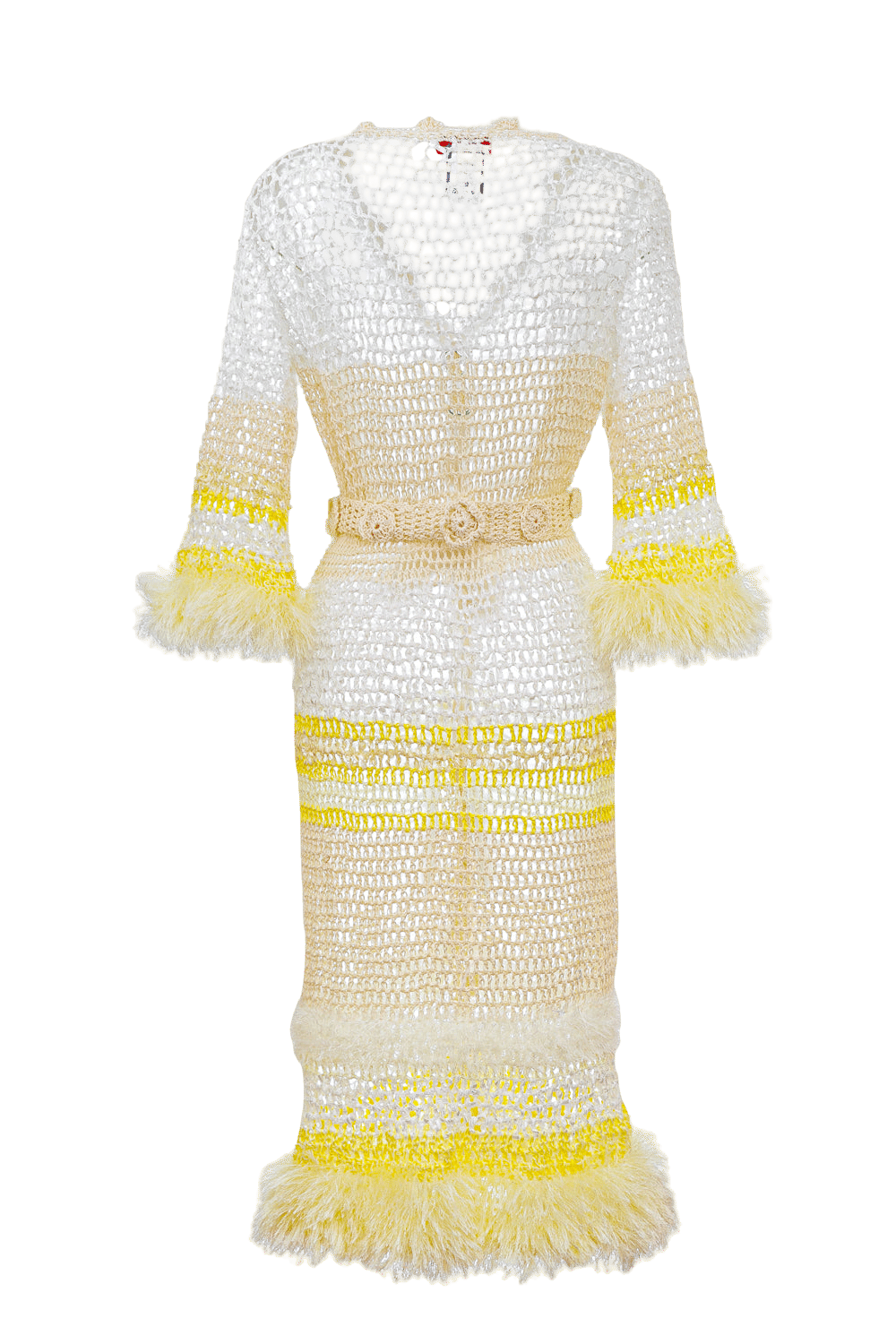 White Malva Handmade Knit Cardigan made by ANDREEVA