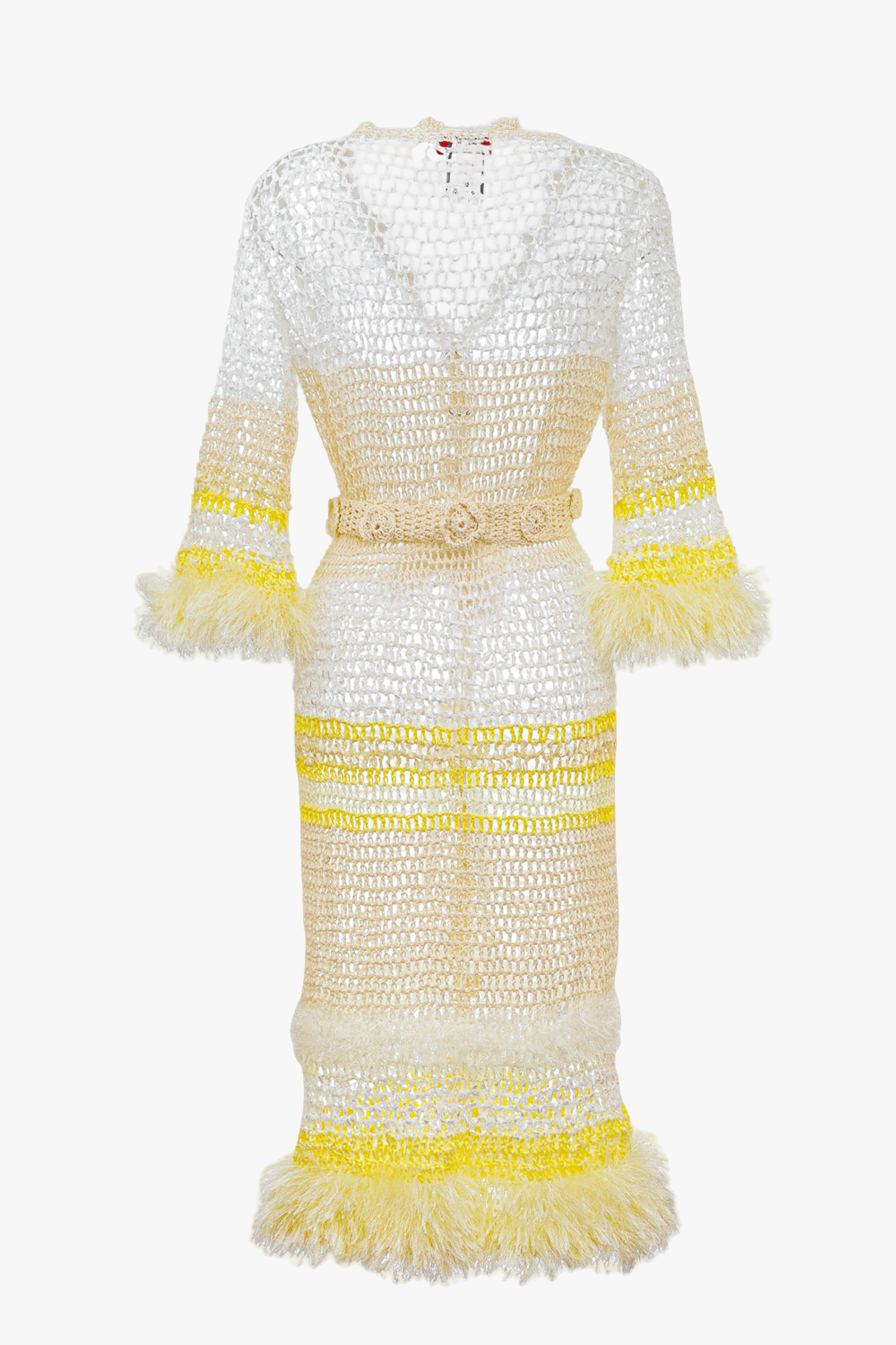 White Malva Handmade Knit Cardigan made by ANDREEVA