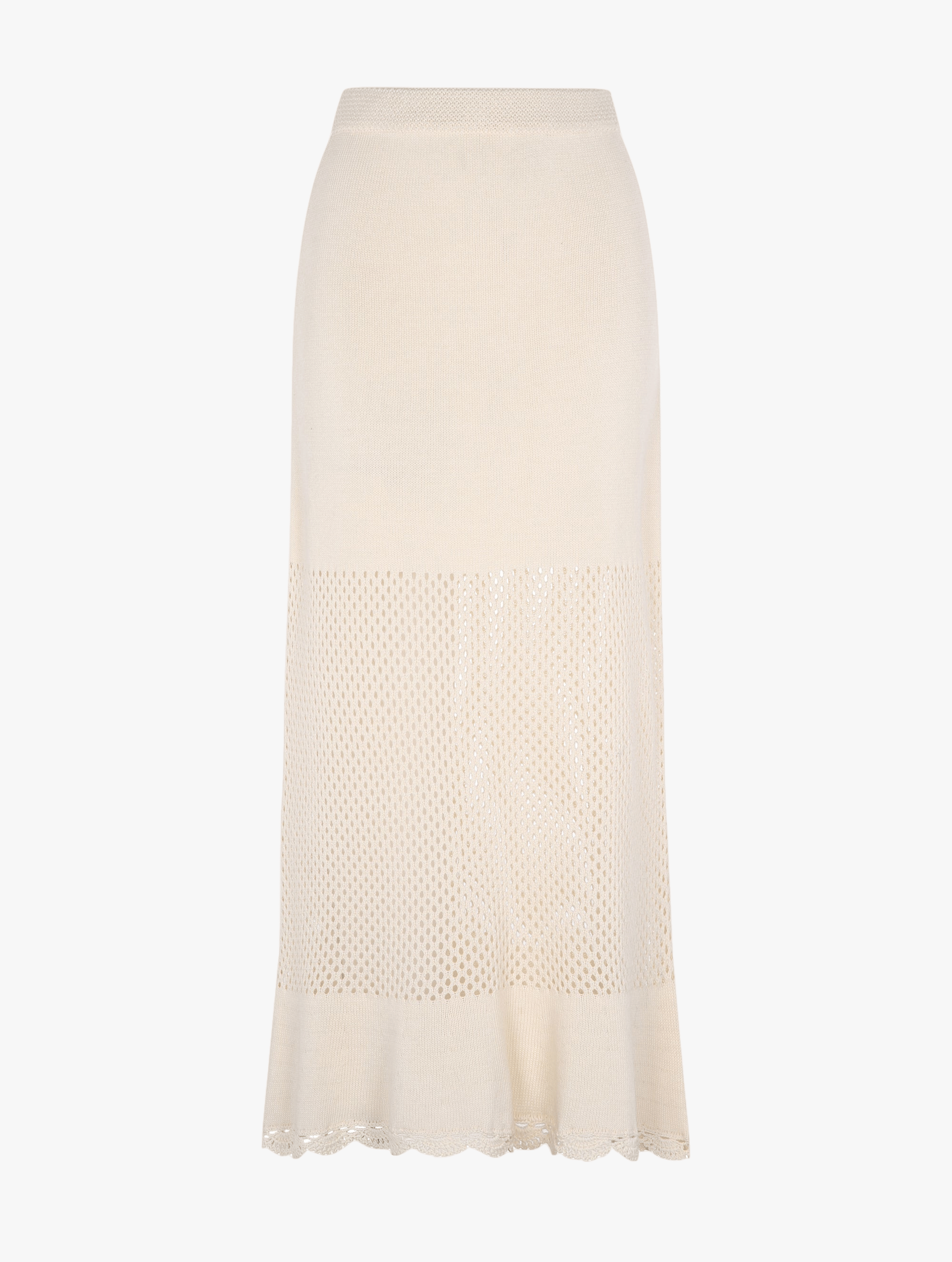 Marilú Skirt - Organic White in White made by Peregrina