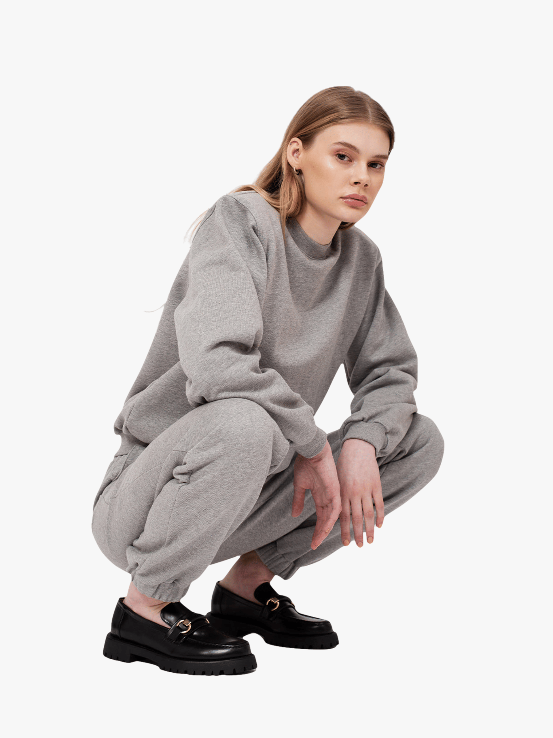 Jackie Sweatshirt in Grey made by AÉRYNE