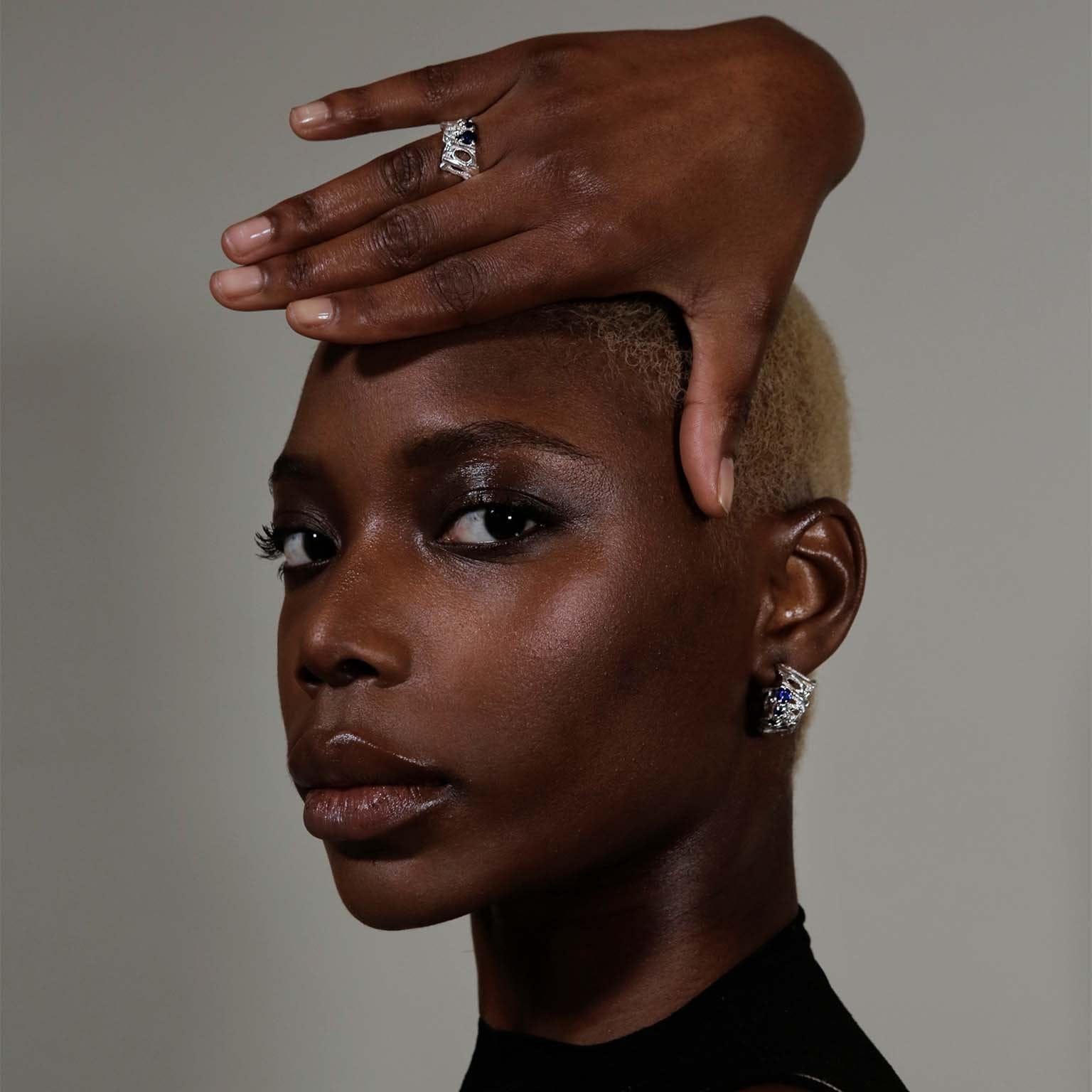 Hati Sapphire Argenti Ring made by Loveness Lee