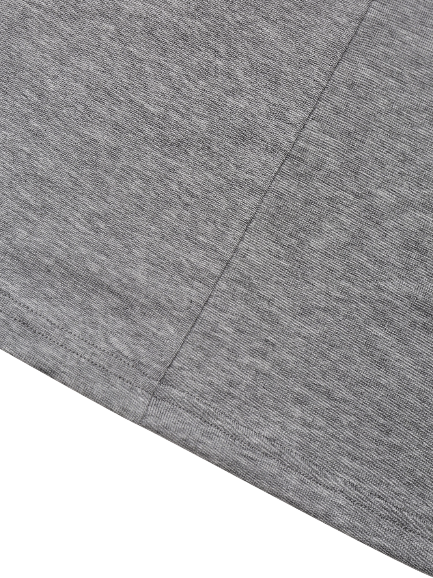 GREY TWISTED LONG JERSEY SLEEVE TOP made by YIBRI