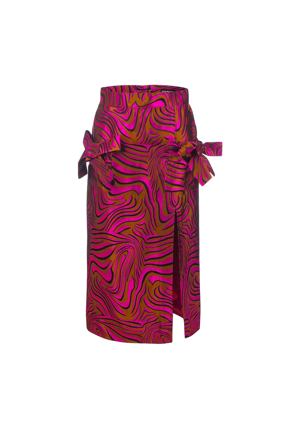Raspberry Printed Skirt made by ANDREEVA