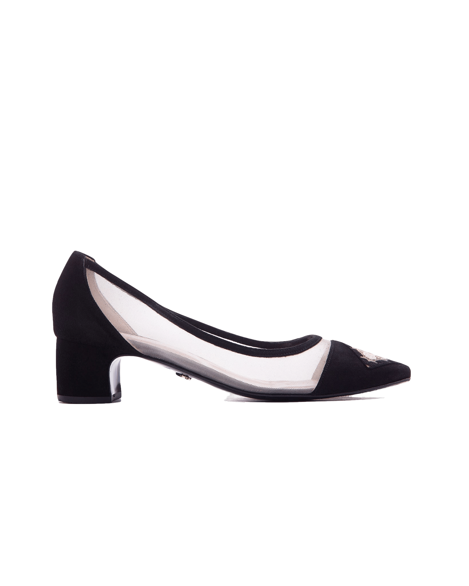 Fiorellini Pump Mesh 45 Black in Black made by ATANA