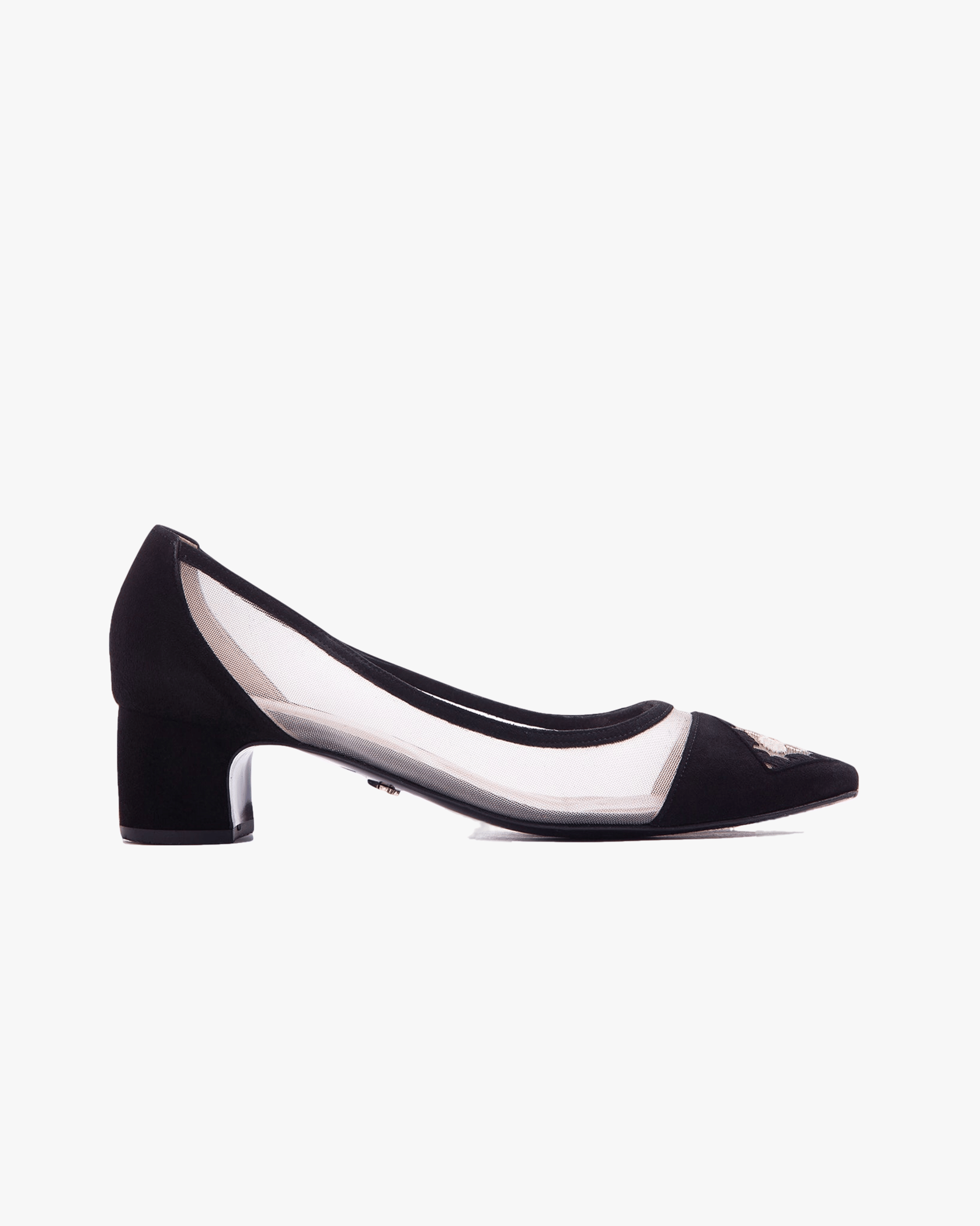 Fiorellini Pump Mesh 45 Black in Black made by ATANA