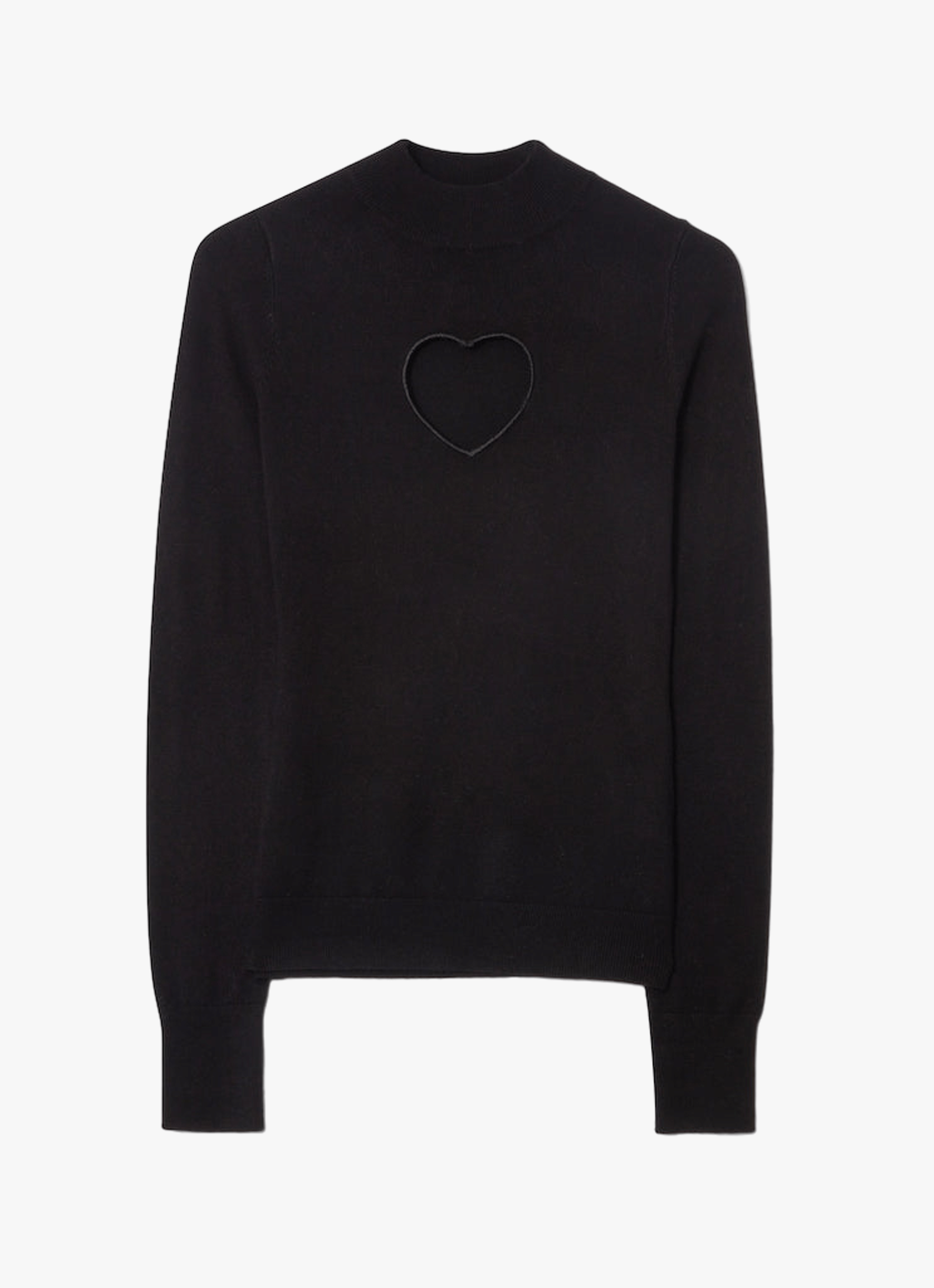 Heart sweater Black made by CLOEYS