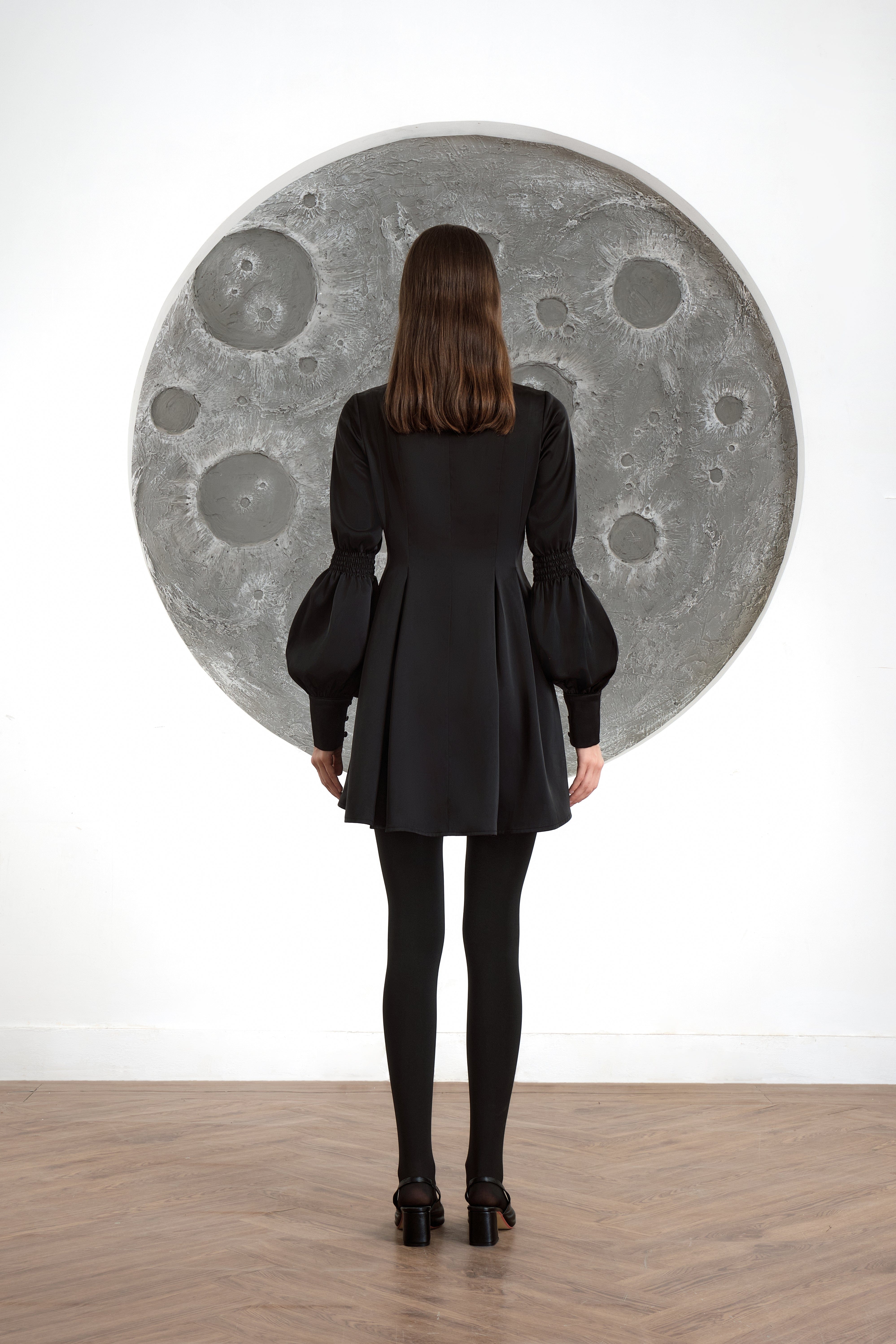 Onyx Shirt Dress made by JUSTIN TONG