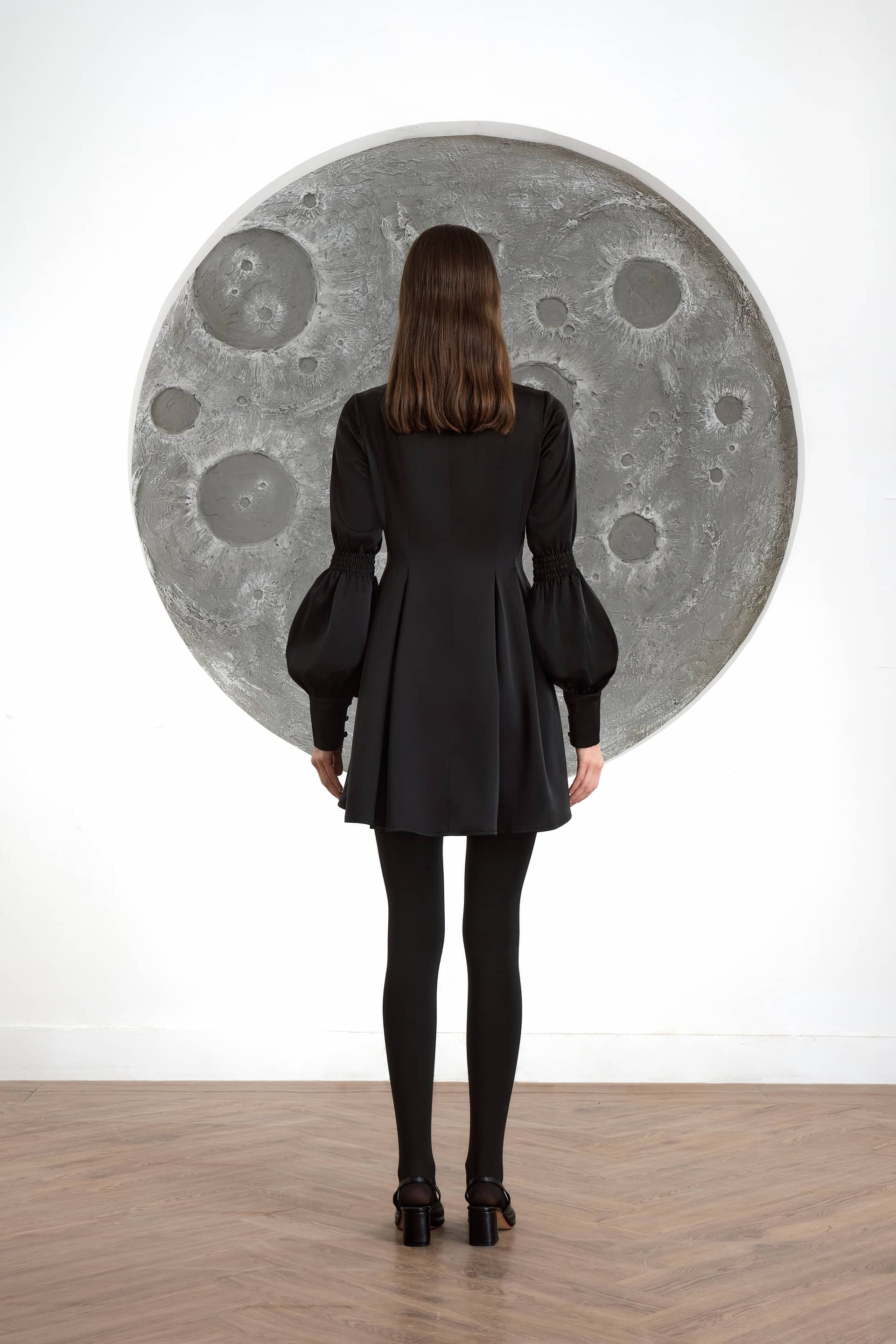 Onyx Shirt Dress made by JUSTIN TONG