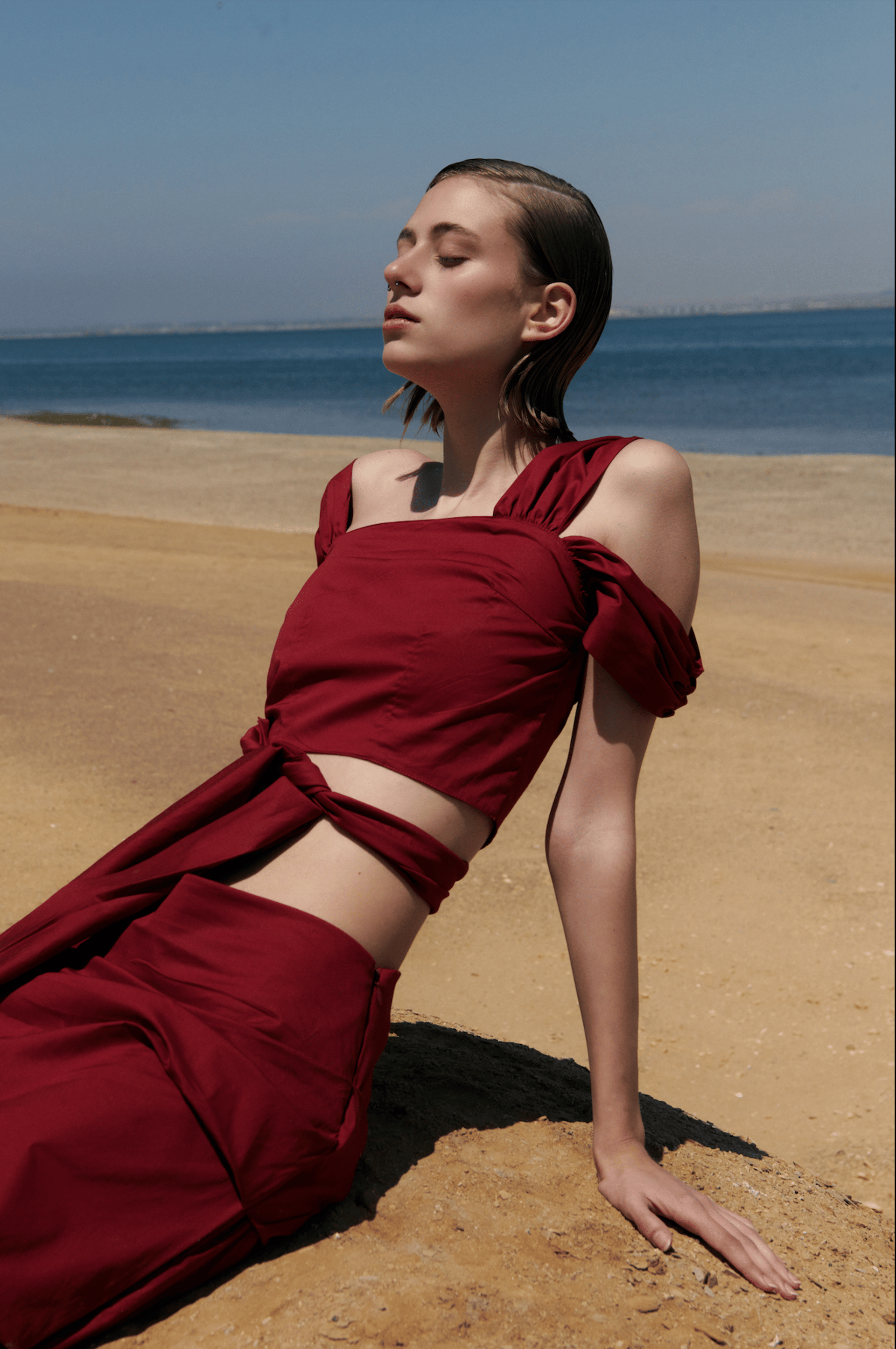 Alba Top - Red in Red made by Peregrina