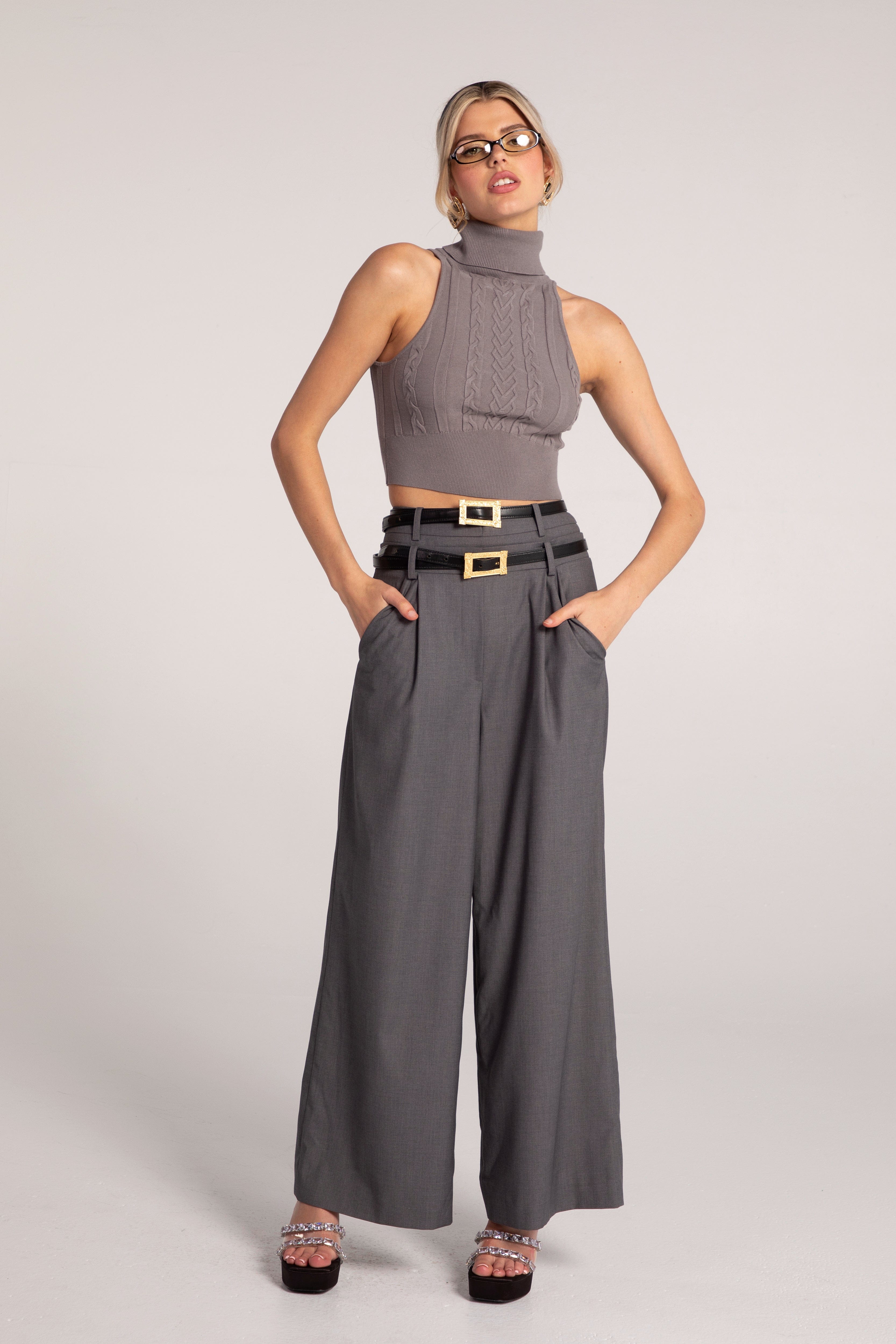 Anna Pants (Grey) made by Nana Jacqueline