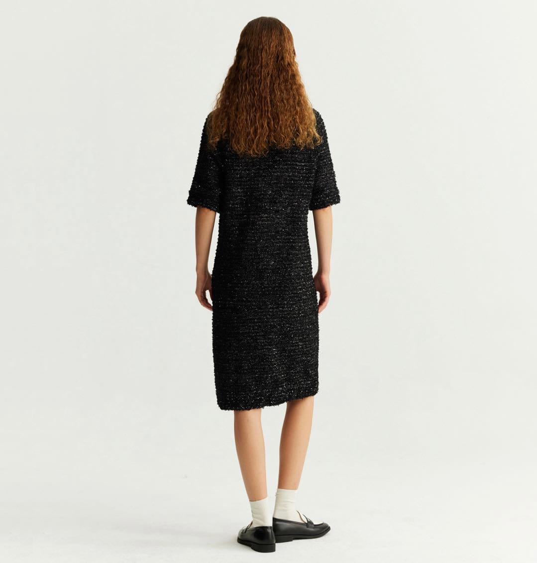 BOUCLÉ SEQUINED DRESS made by CRUSH Collection