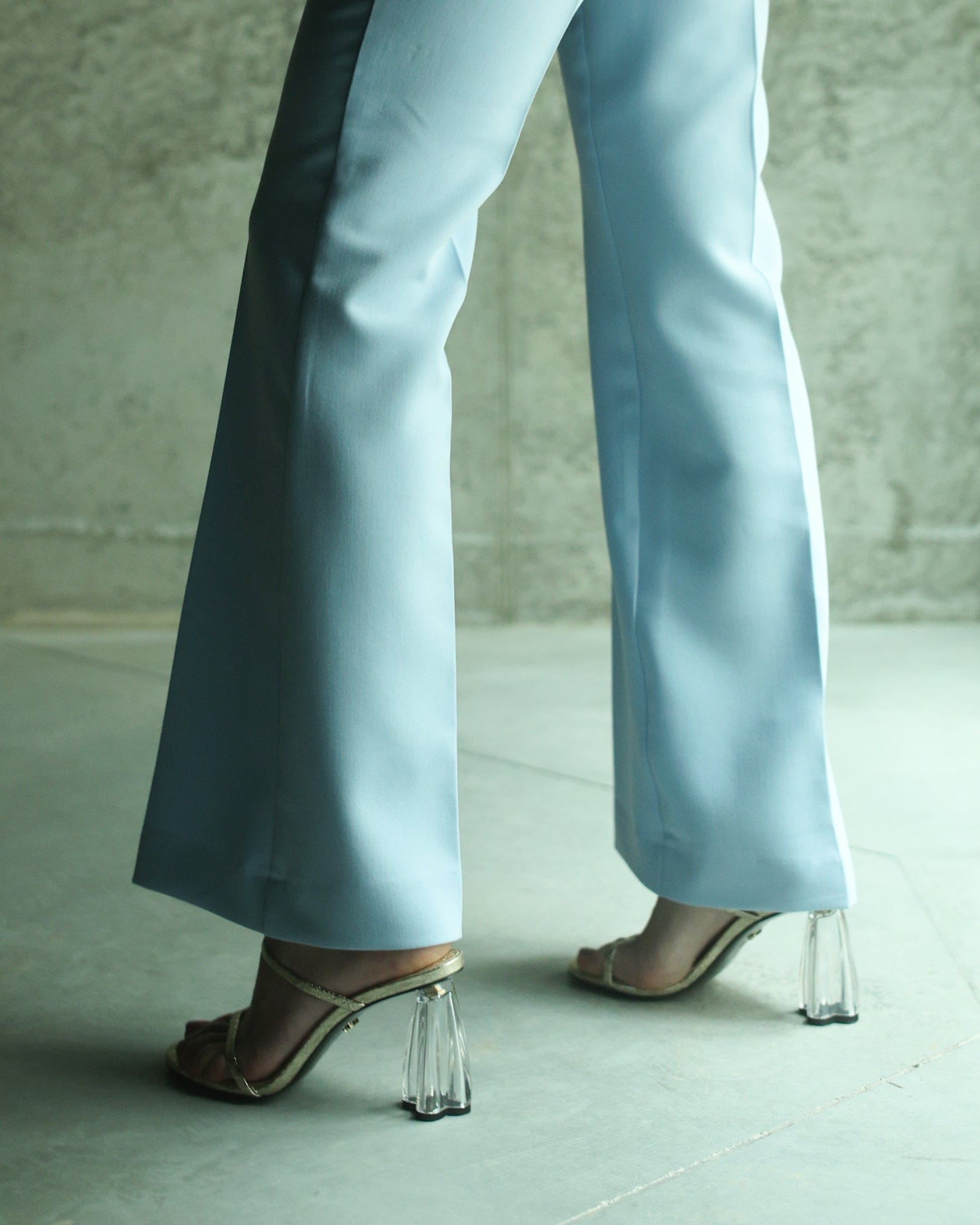 Fiorellini Glass Heel 95 Molten Gold in Gold made by ATANA