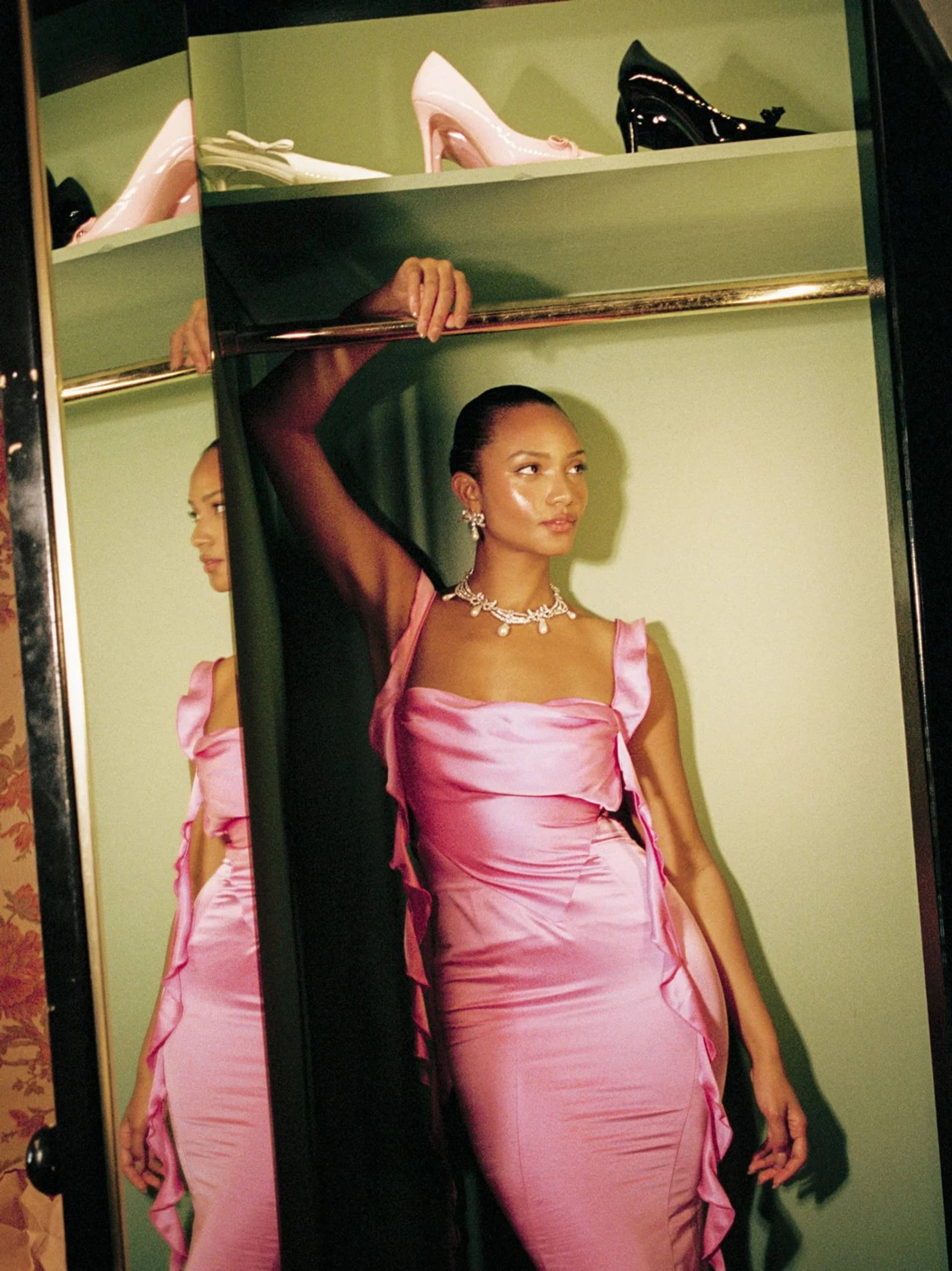 Caroline Dress (Magenta) made by Nana Jacqueline