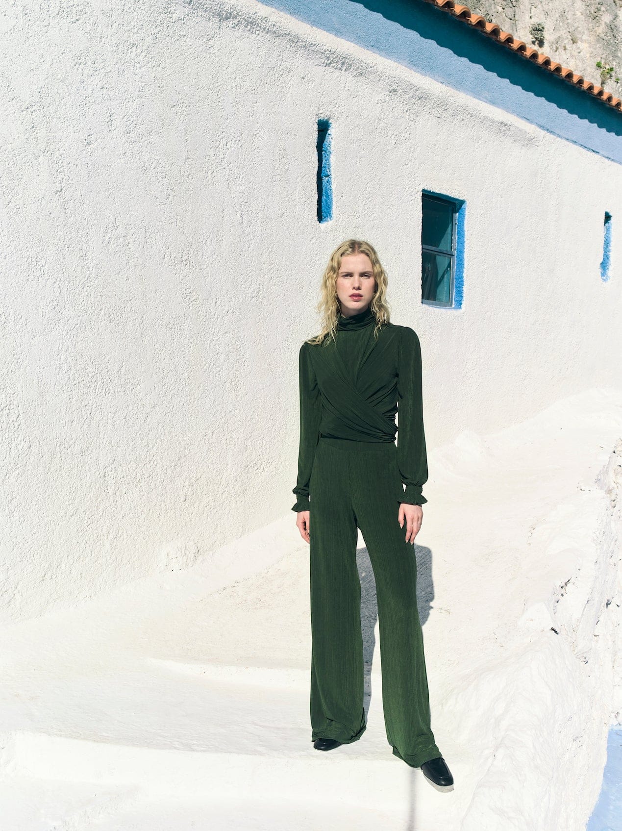 Orvell Trousers in Khaki made by Nazli Ceren