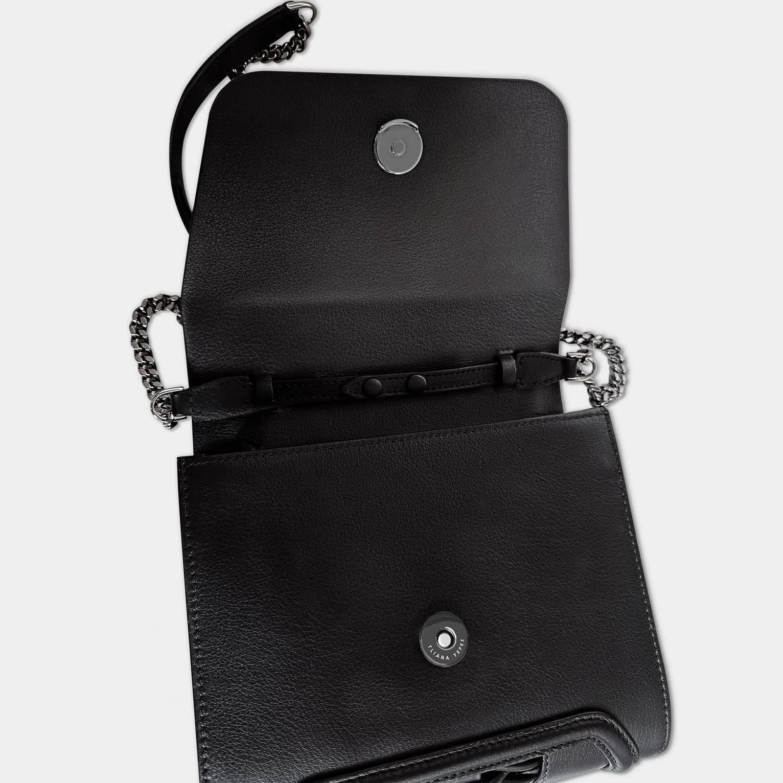 Mini Giovanna braided black clutch made by Yliana Yepez