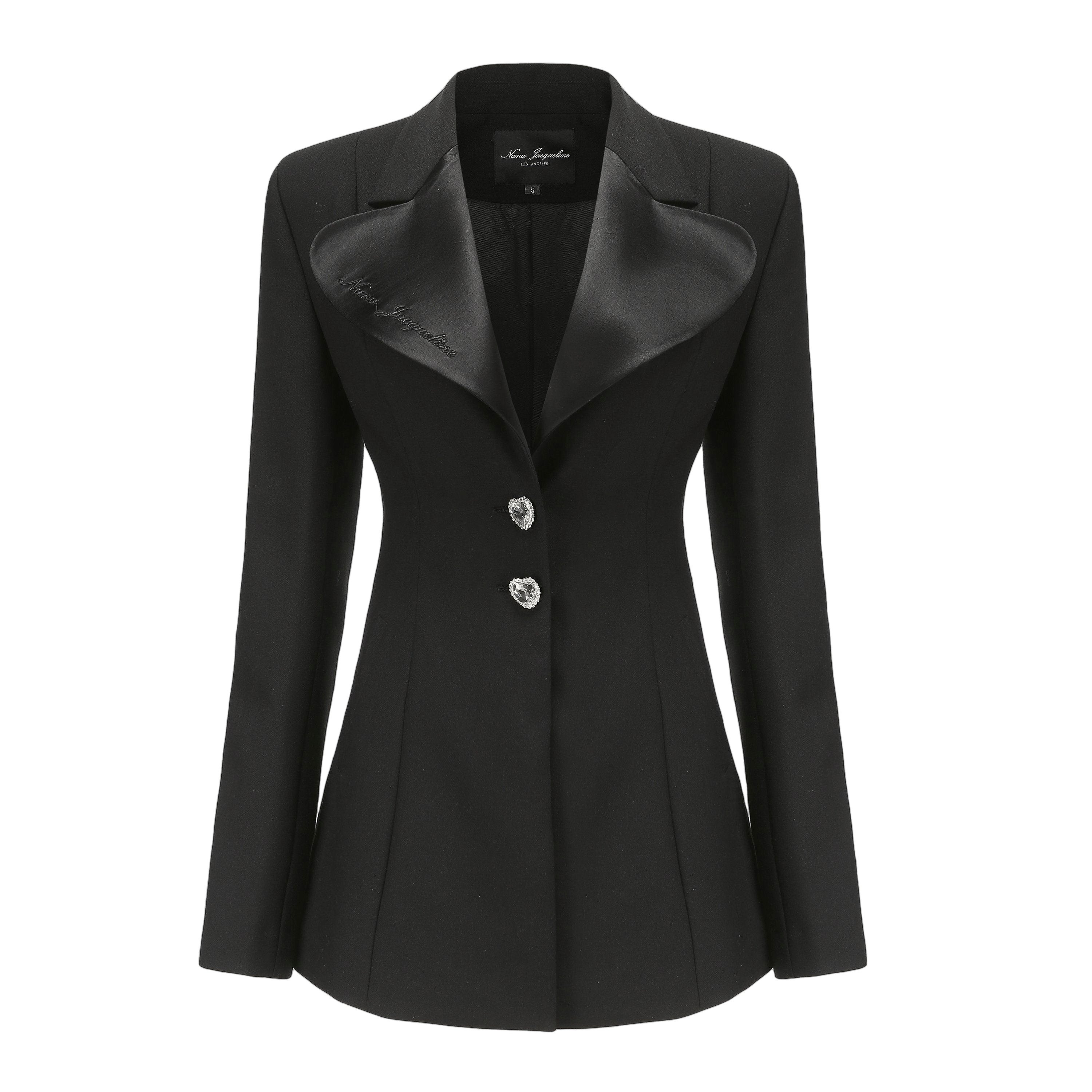 Black Quin Blazer Dress (Final Sale) in Black made by Nana Jacqueline