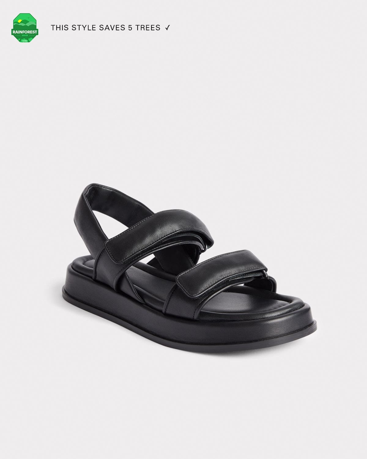 The Sporty Sandal - Black made by ESSEN