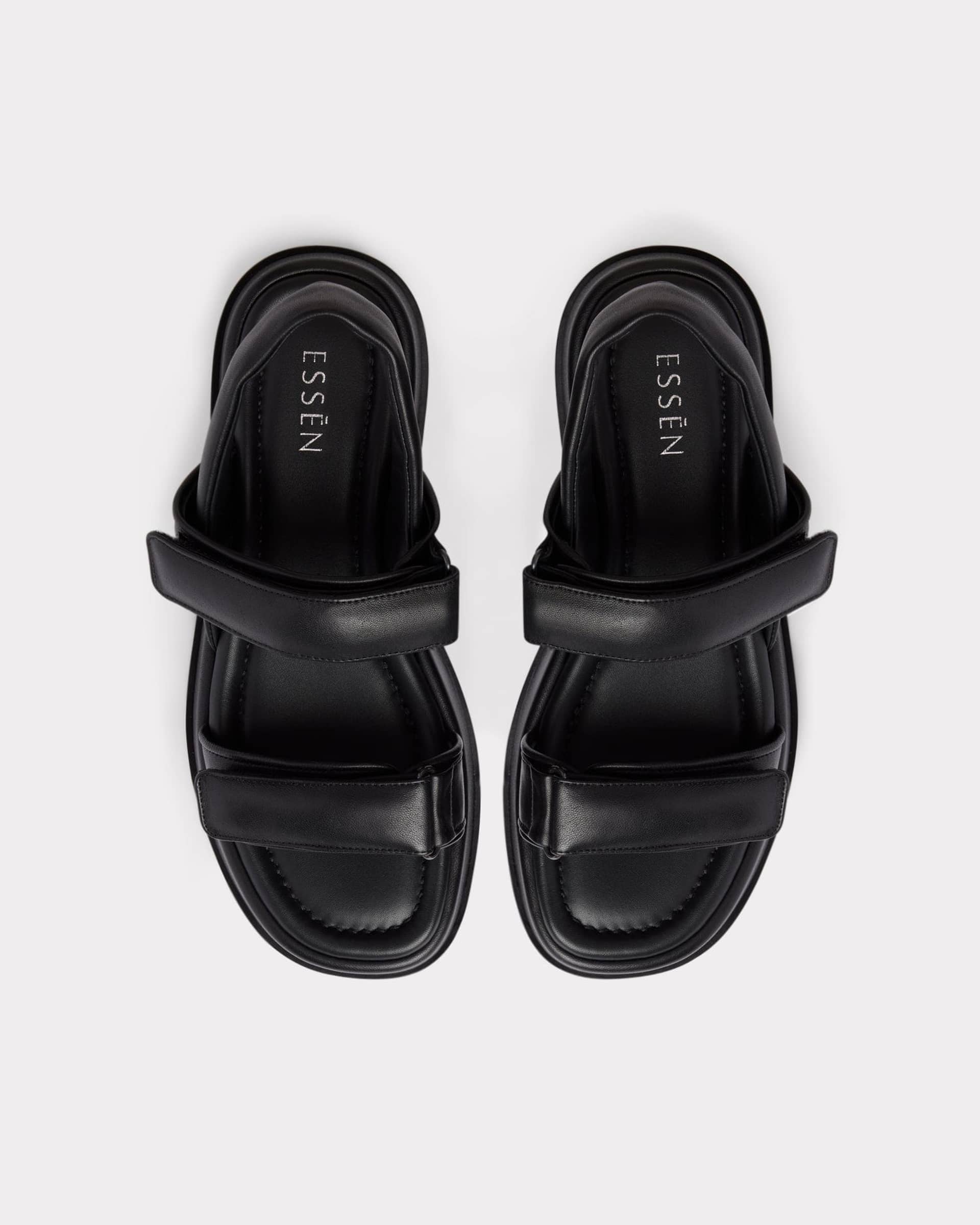 The Sporty Sandal - Black made by ESSEN