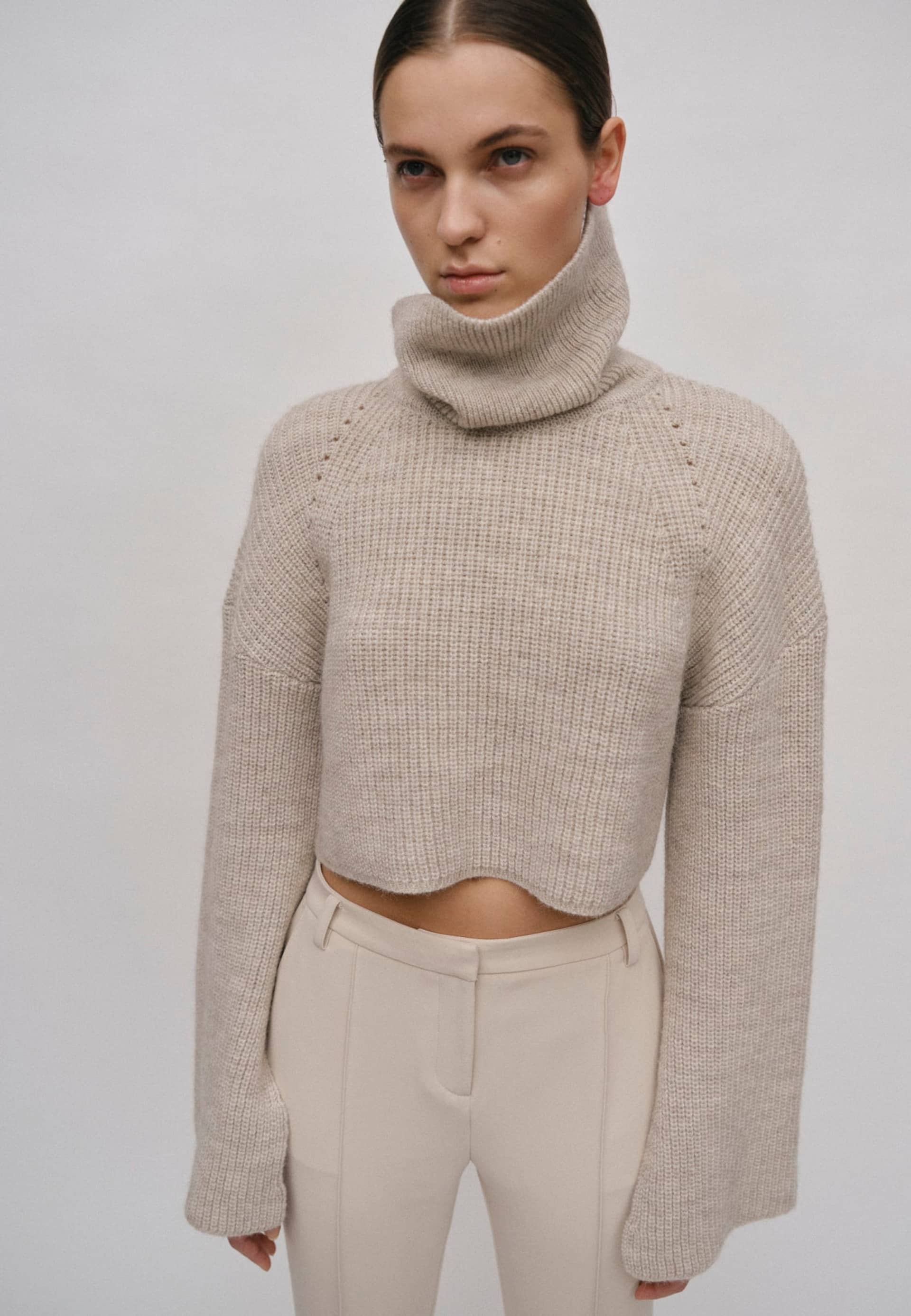 Aimee Knit Turtleneck - Ecru made by HERSKIND