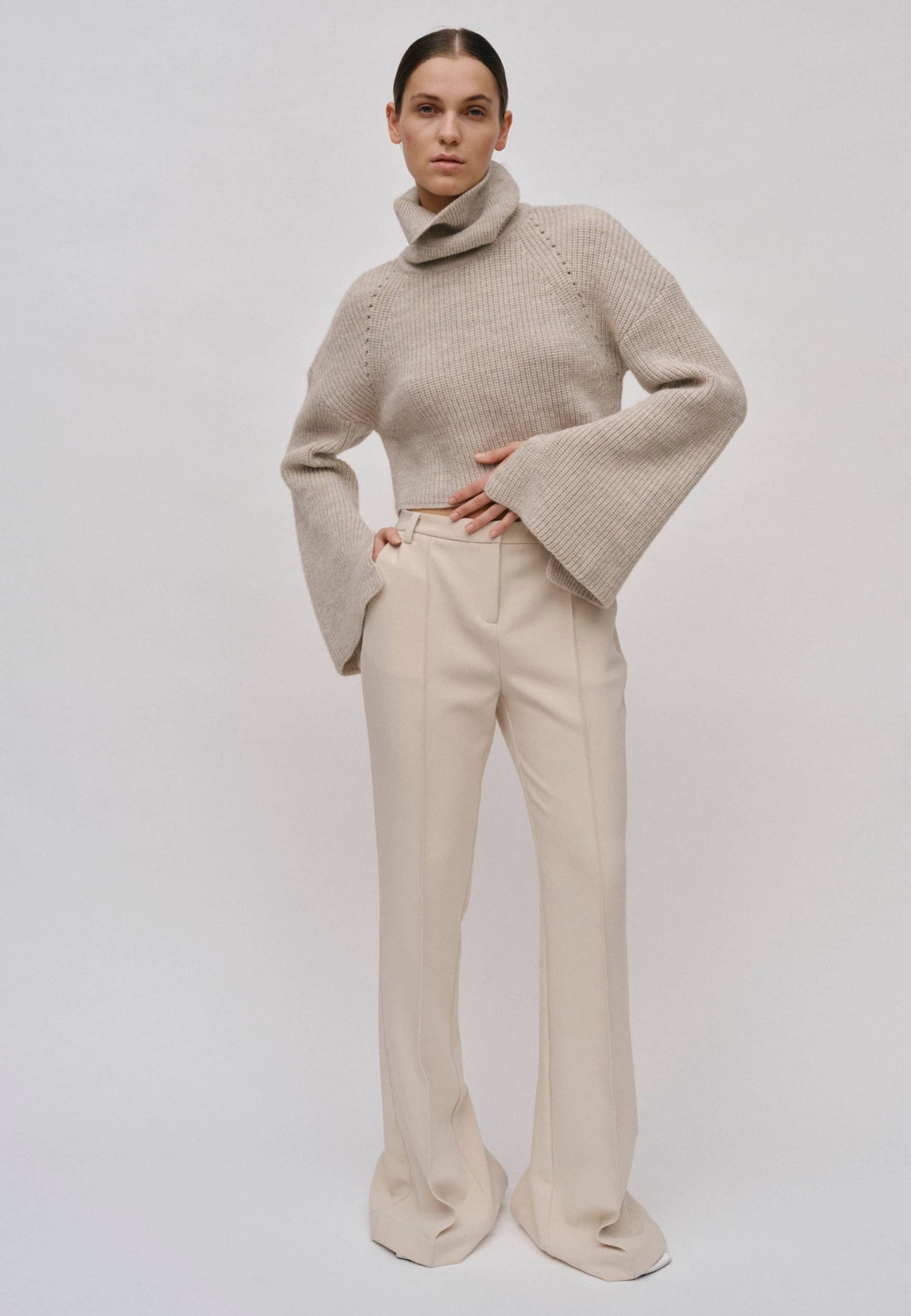 Aimee Knit Turtleneck - Ecru made by HERSKIND