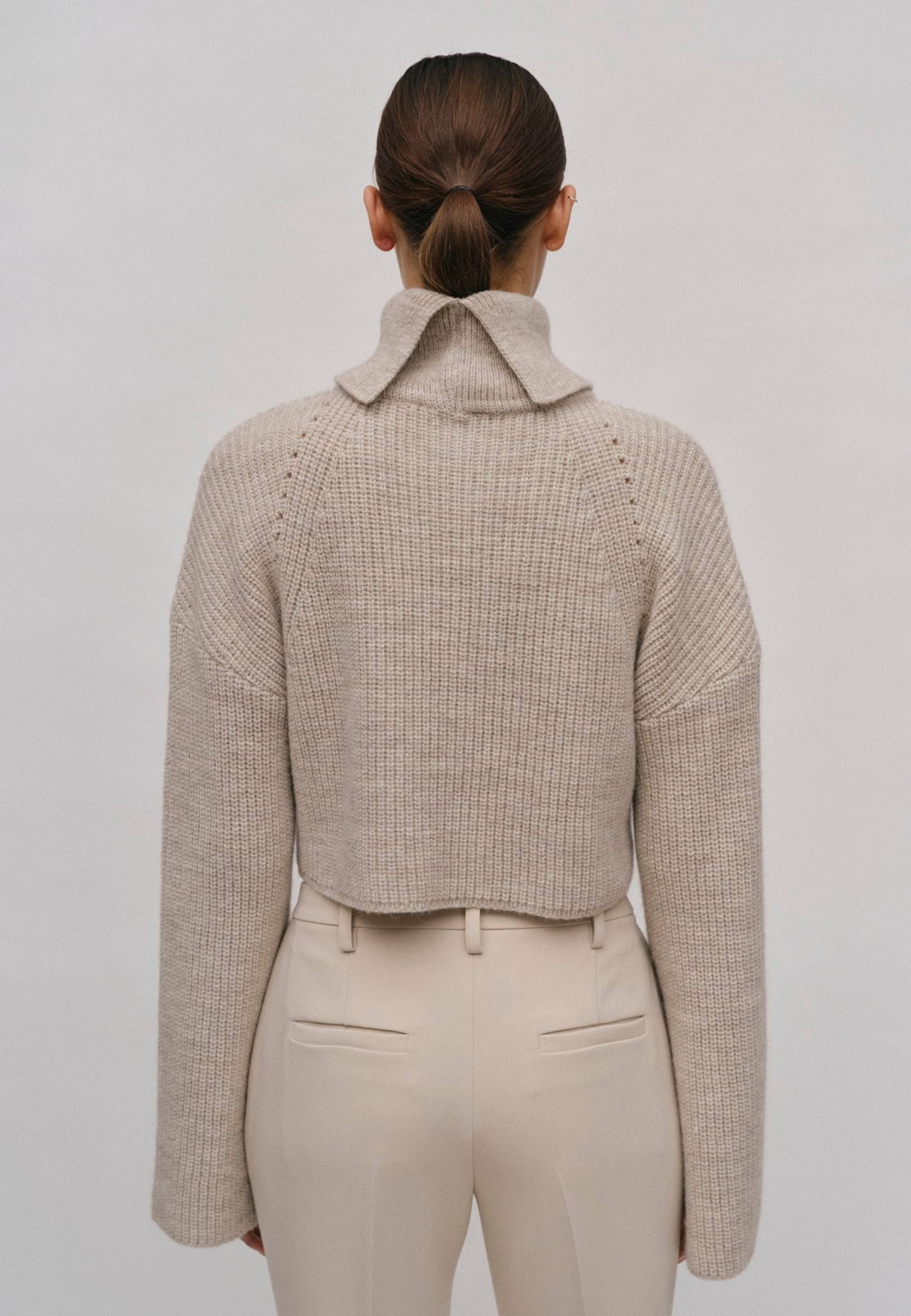 Aimee Knit Turtleneck - Ecru made by HERSKIND