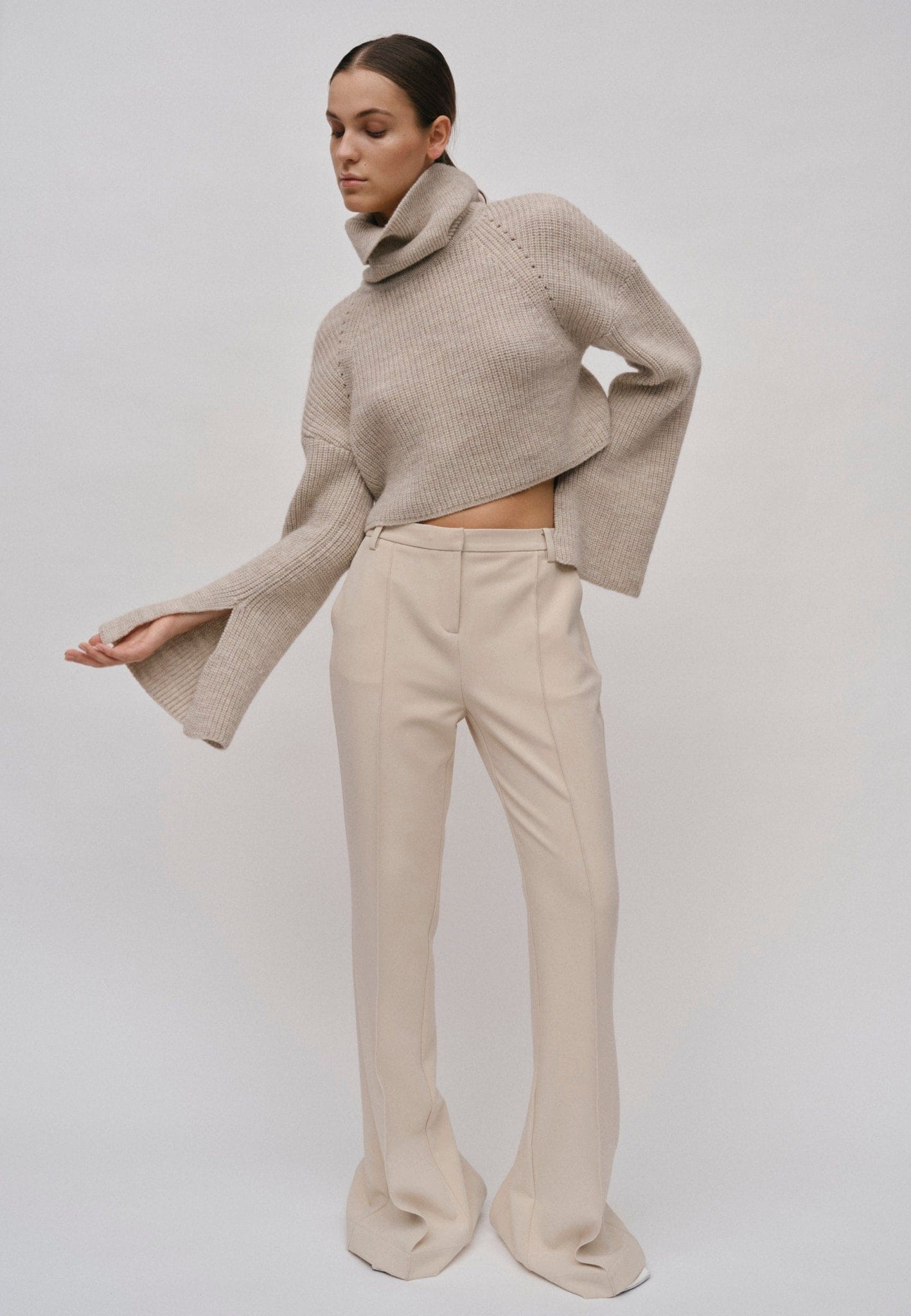 Aimee Knit Turtleneck - Ecru made by HERSKIND