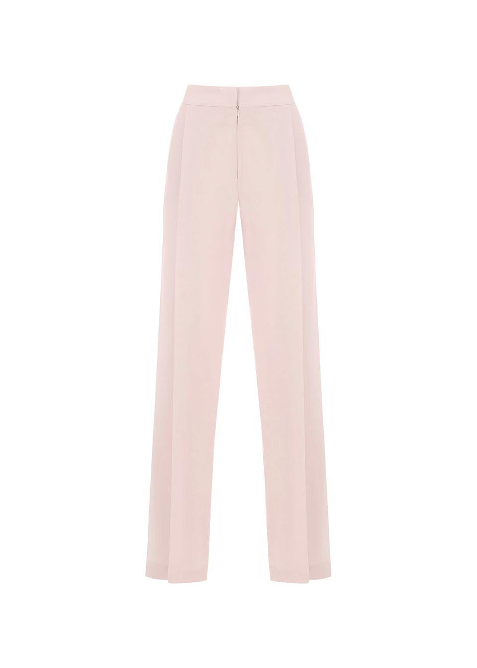 Crepe wide-leg pants in pink made by Monika Dimova