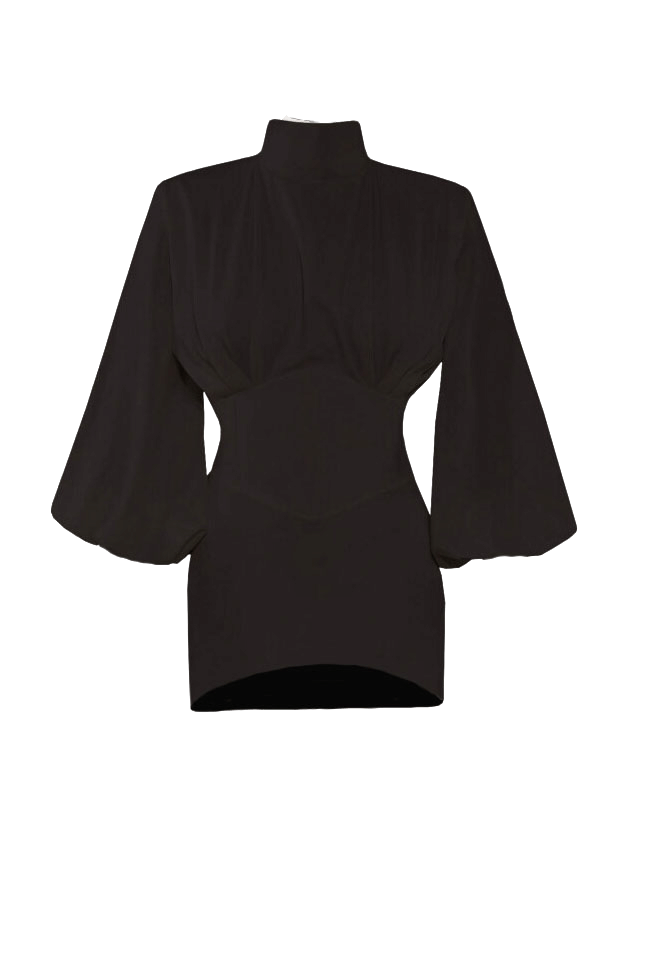 eve short dress in Black made by Vestiaire d'un Oiseau Libre