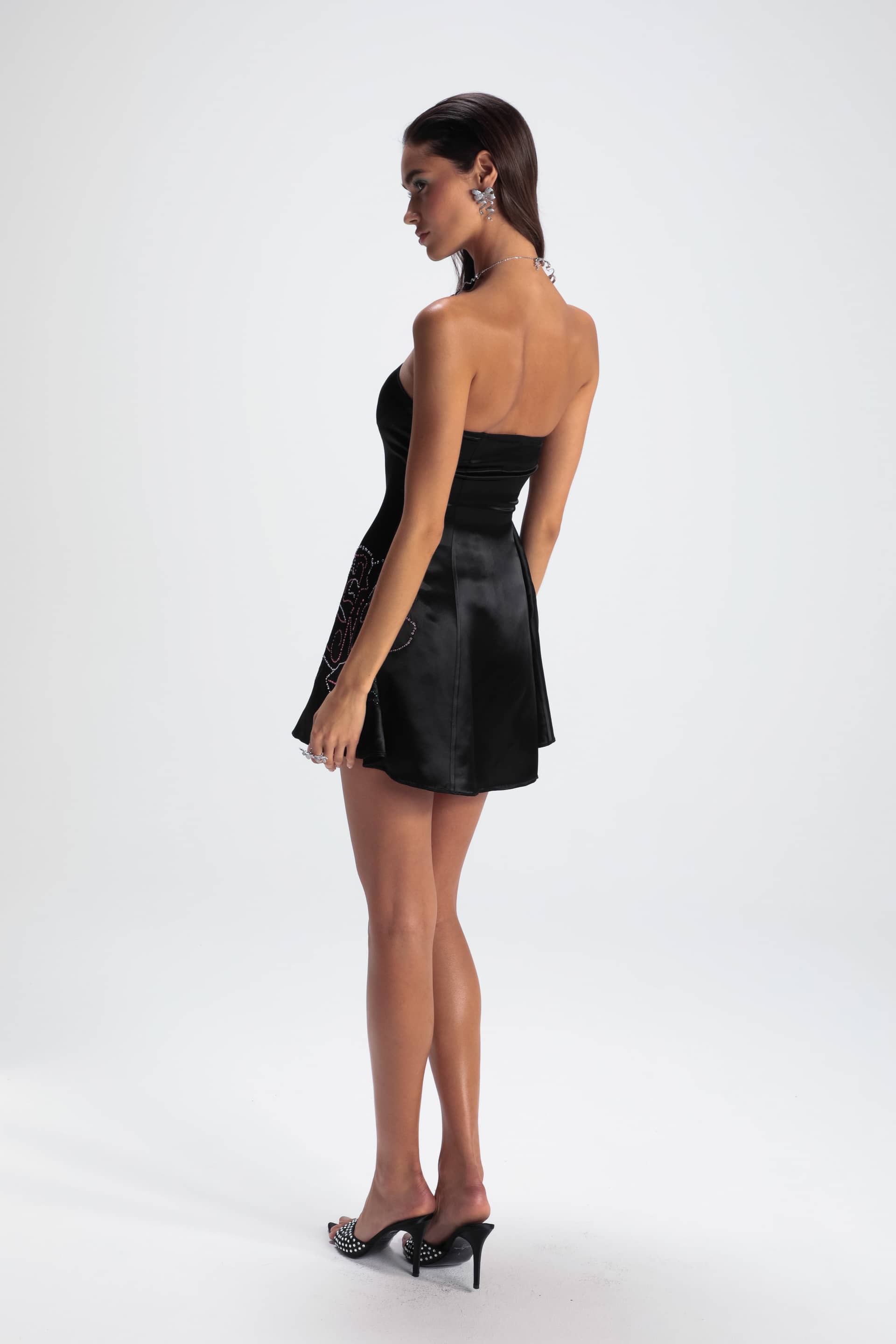 Victoria Rose Dress (Black) (Final Sale) in Black made by Nana Jacqueline