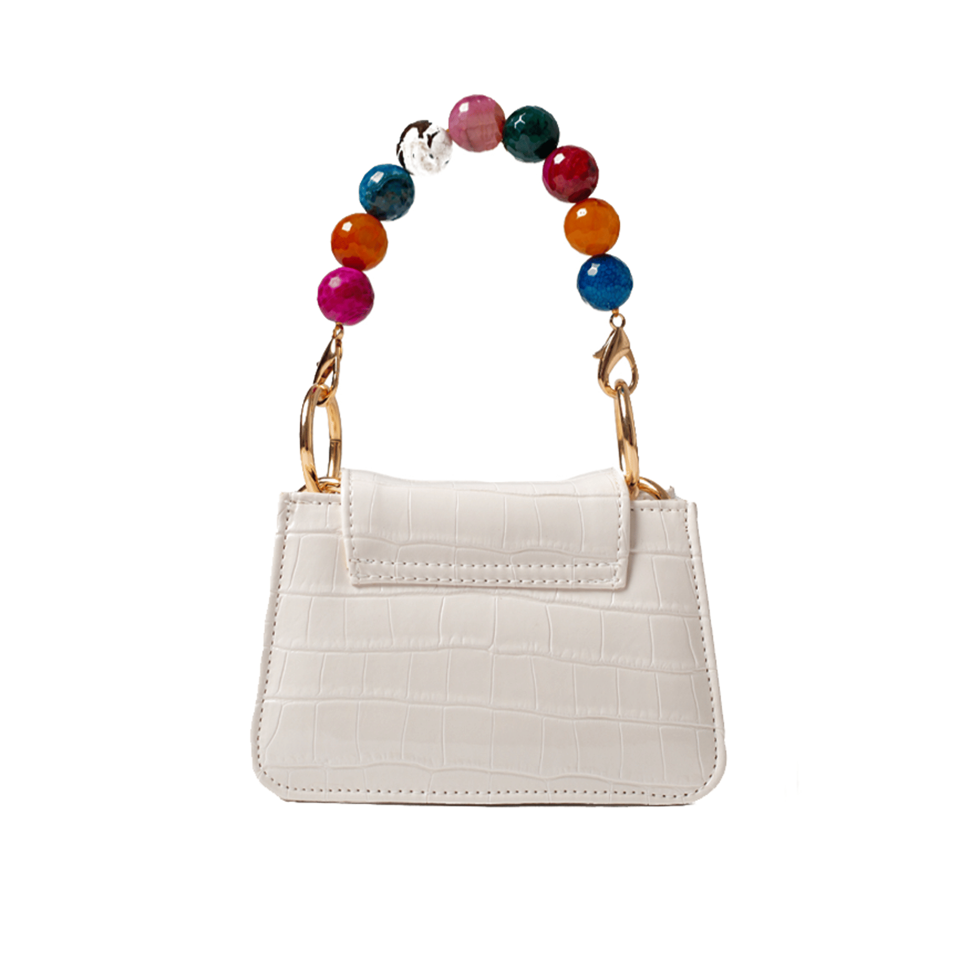 Horra - White x Multicolor - Mini bag made by ALIEL