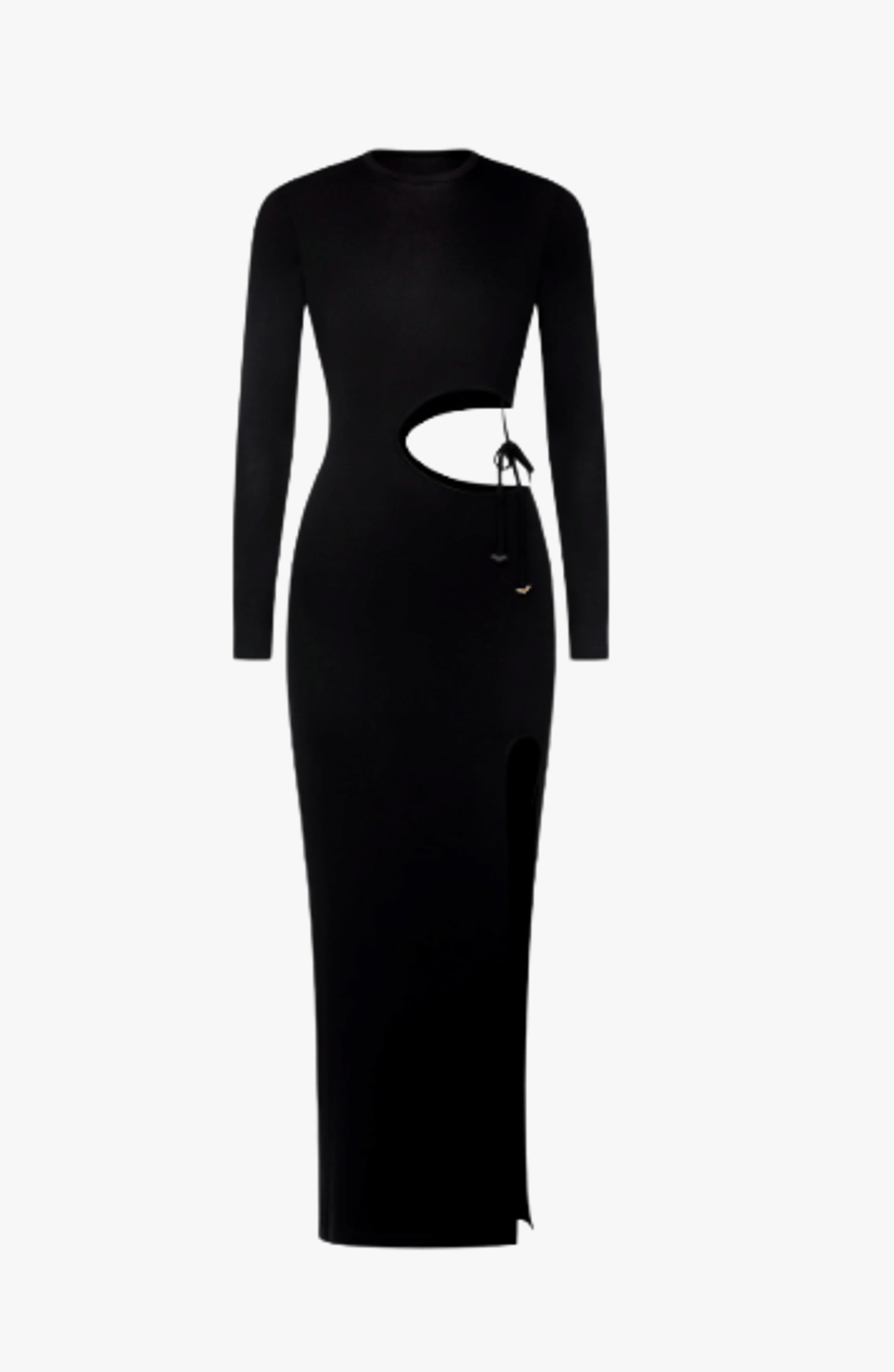 Yala 2.0 long dress in Black made by DIVALO